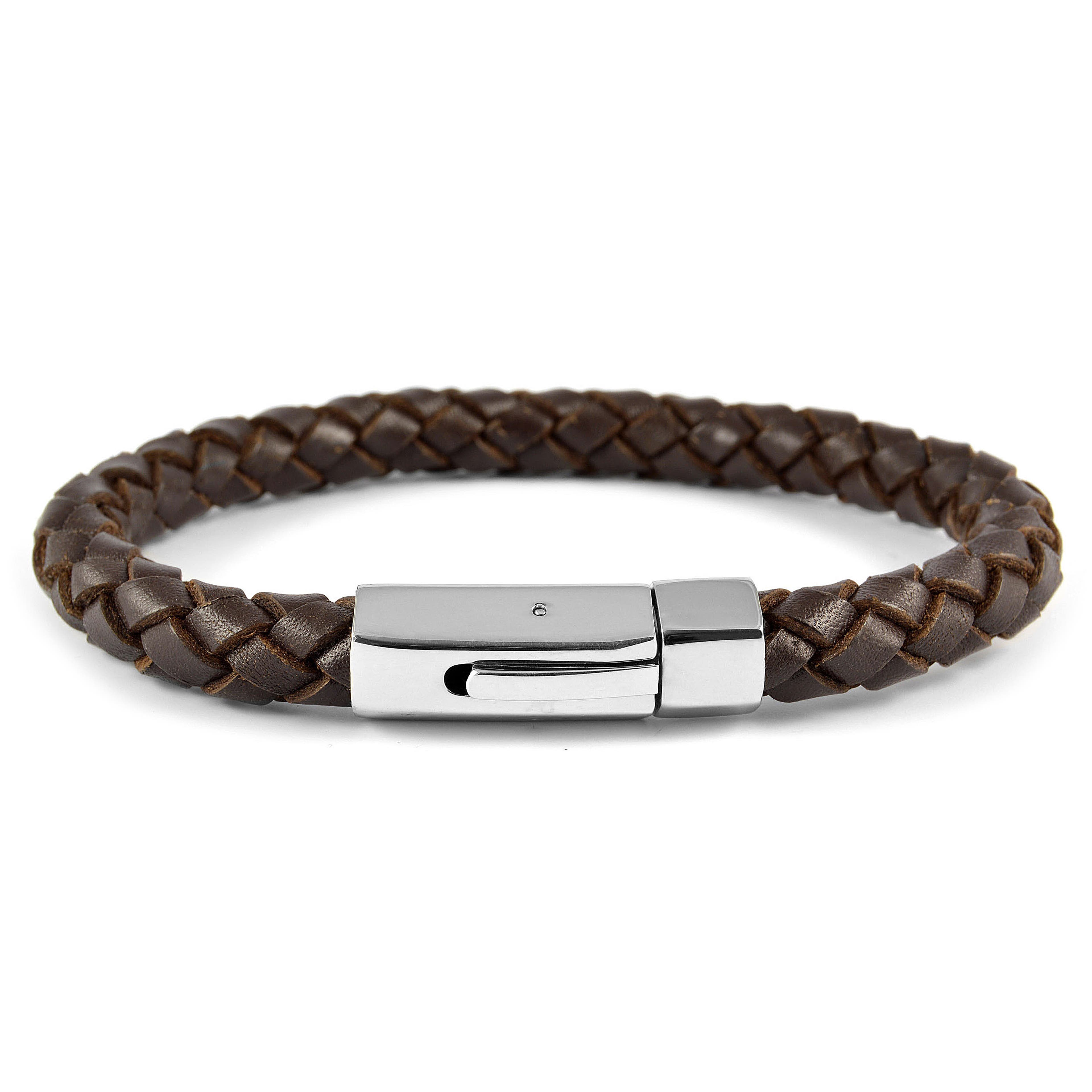 Dark Brown 8mm Bolo Leather Bracelet | In stock! | Fort Tempus