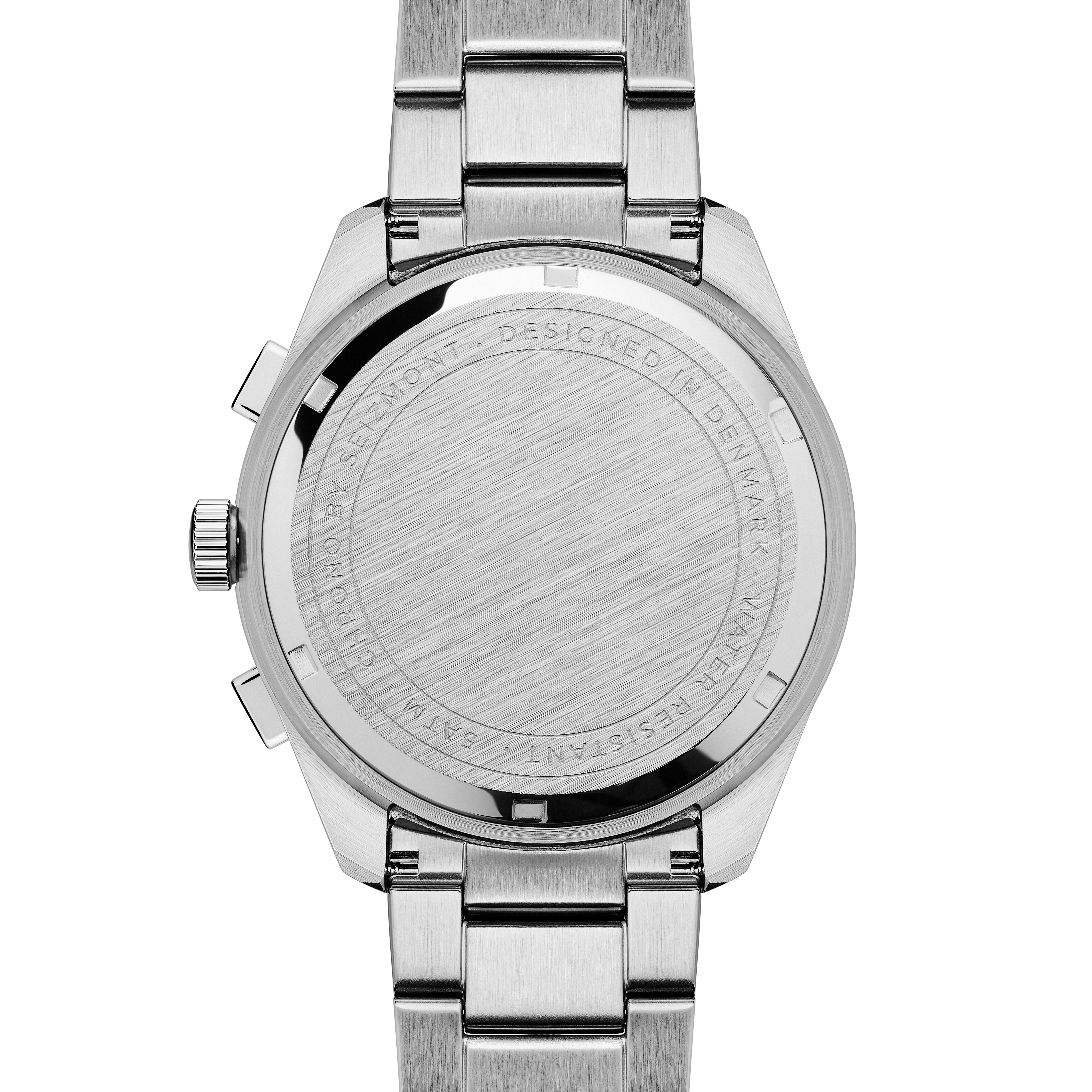 Lounet | White & Silver-Tone Stainless Steel Chronograph Watch - 3