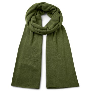 Hiems | Zelená šála z recyklované bavlny 