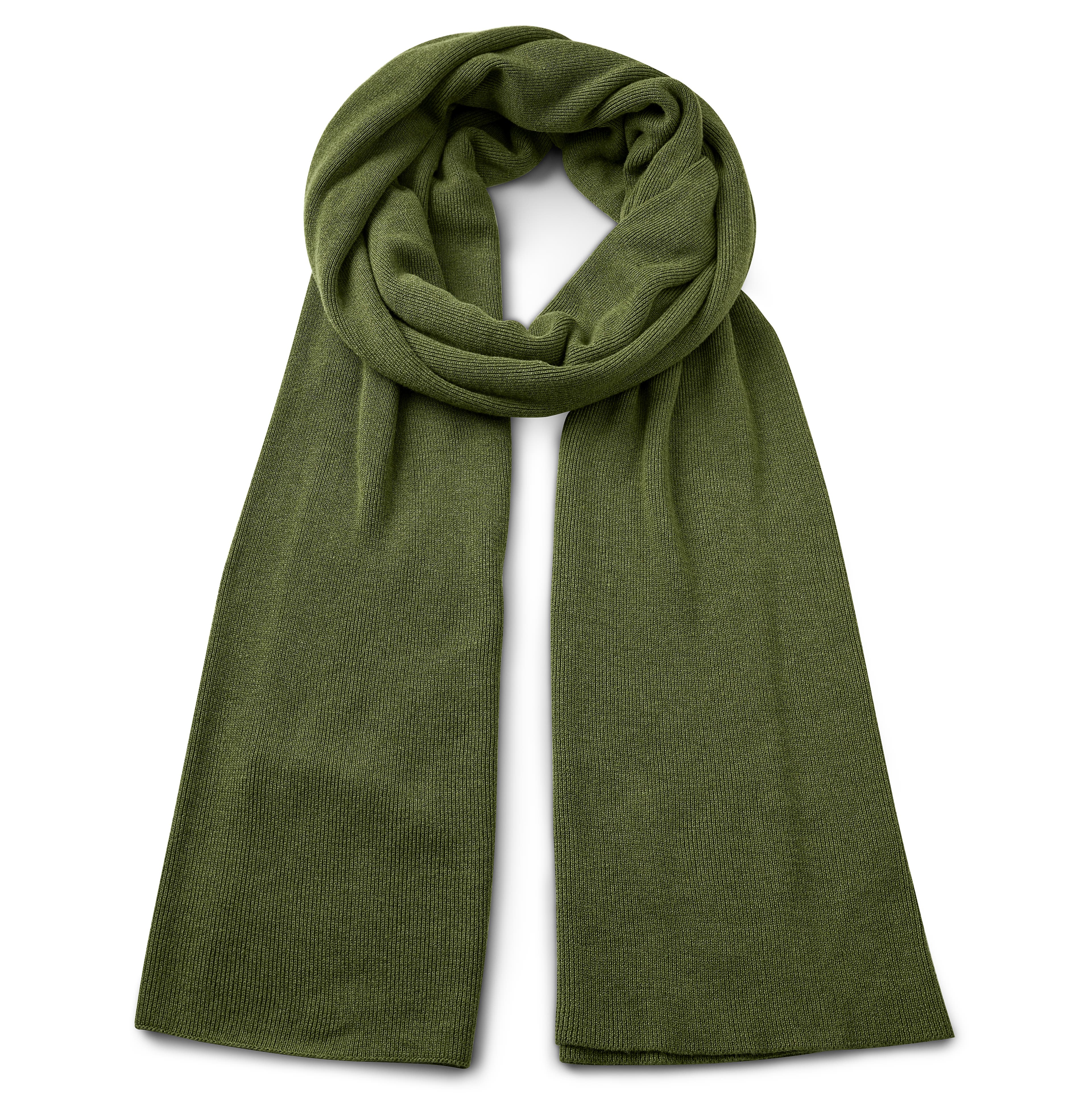 Hiems | Grüner Schal aus recycelter Baumwolle