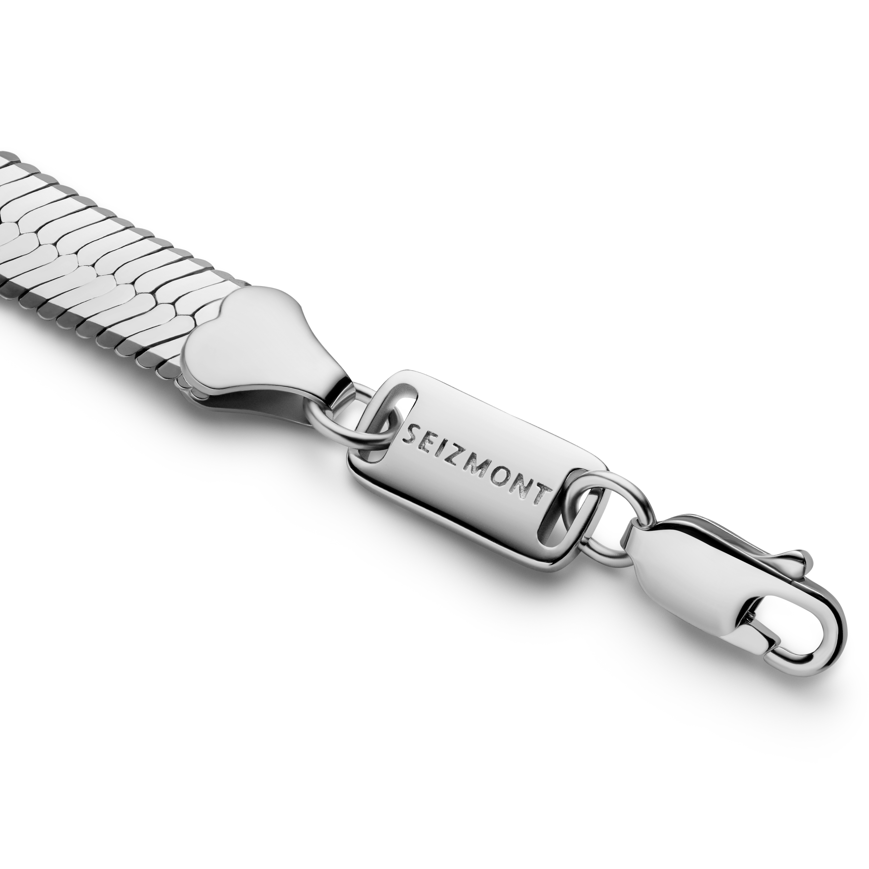 Argentia | 925s | Ródiummal bevonat ezüst halszálka mintájú nyaklánc - 6 mm - 4