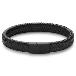 Black leather bracelets Black leather bracelets