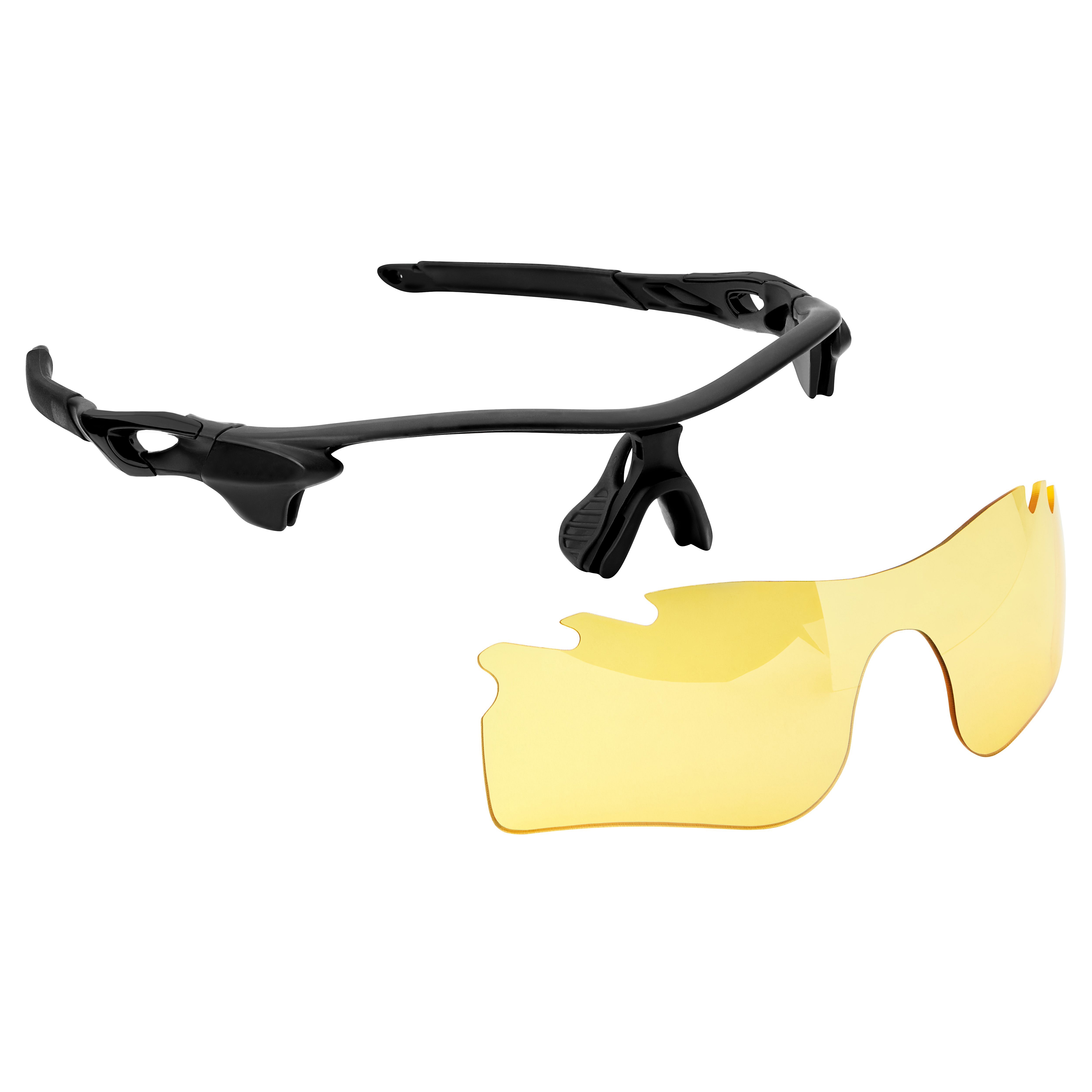 Occhiali da sole sportivi neri con lenti intercambiabili - 5