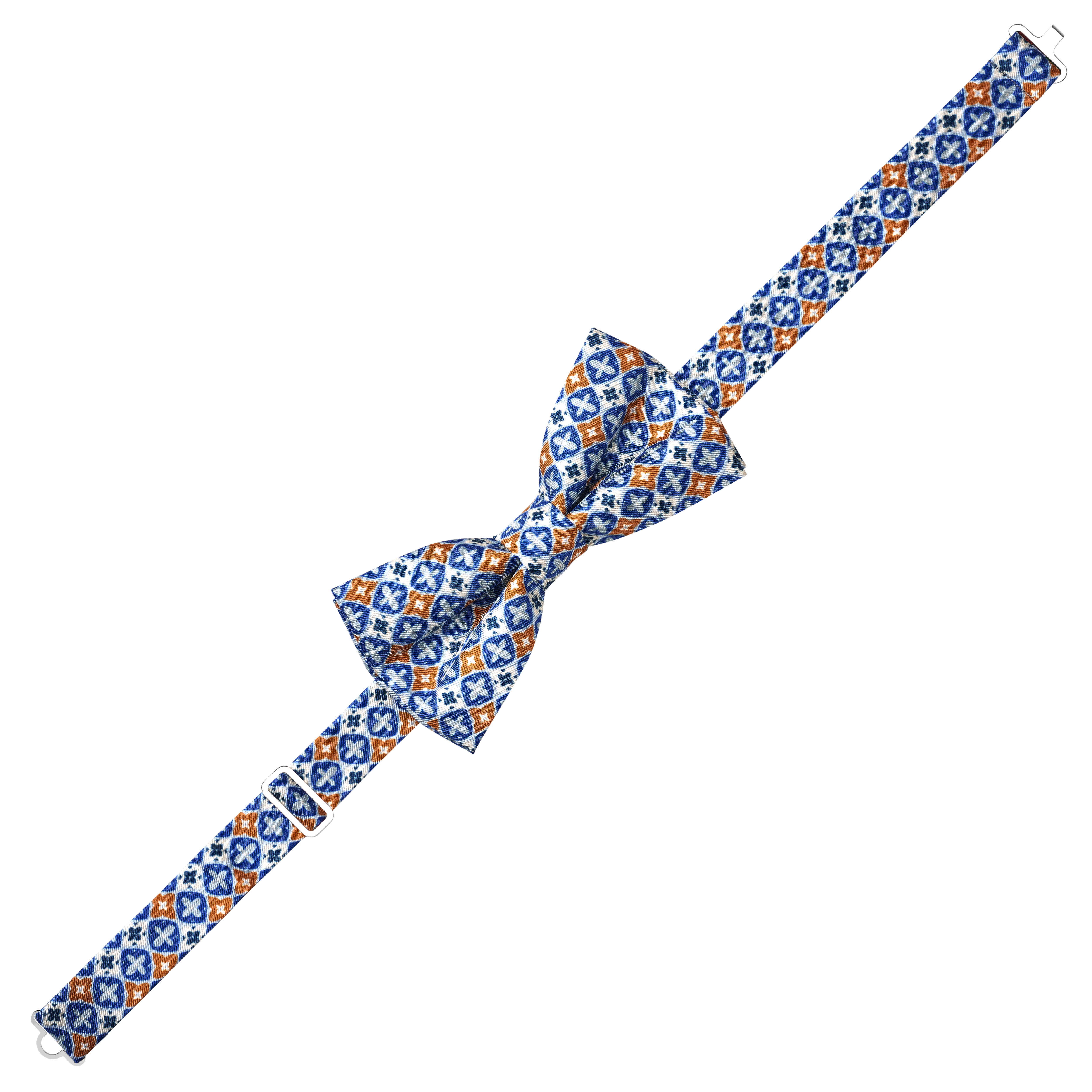 Virtuo | Modrohnědý předvázaný hedvábný motýlek - 2