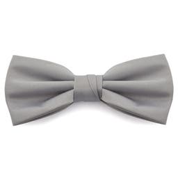 Light Grey Basic Pre-Tied Bow Tie