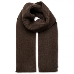 Nordic | Dark Brown Wool Blend Scarf