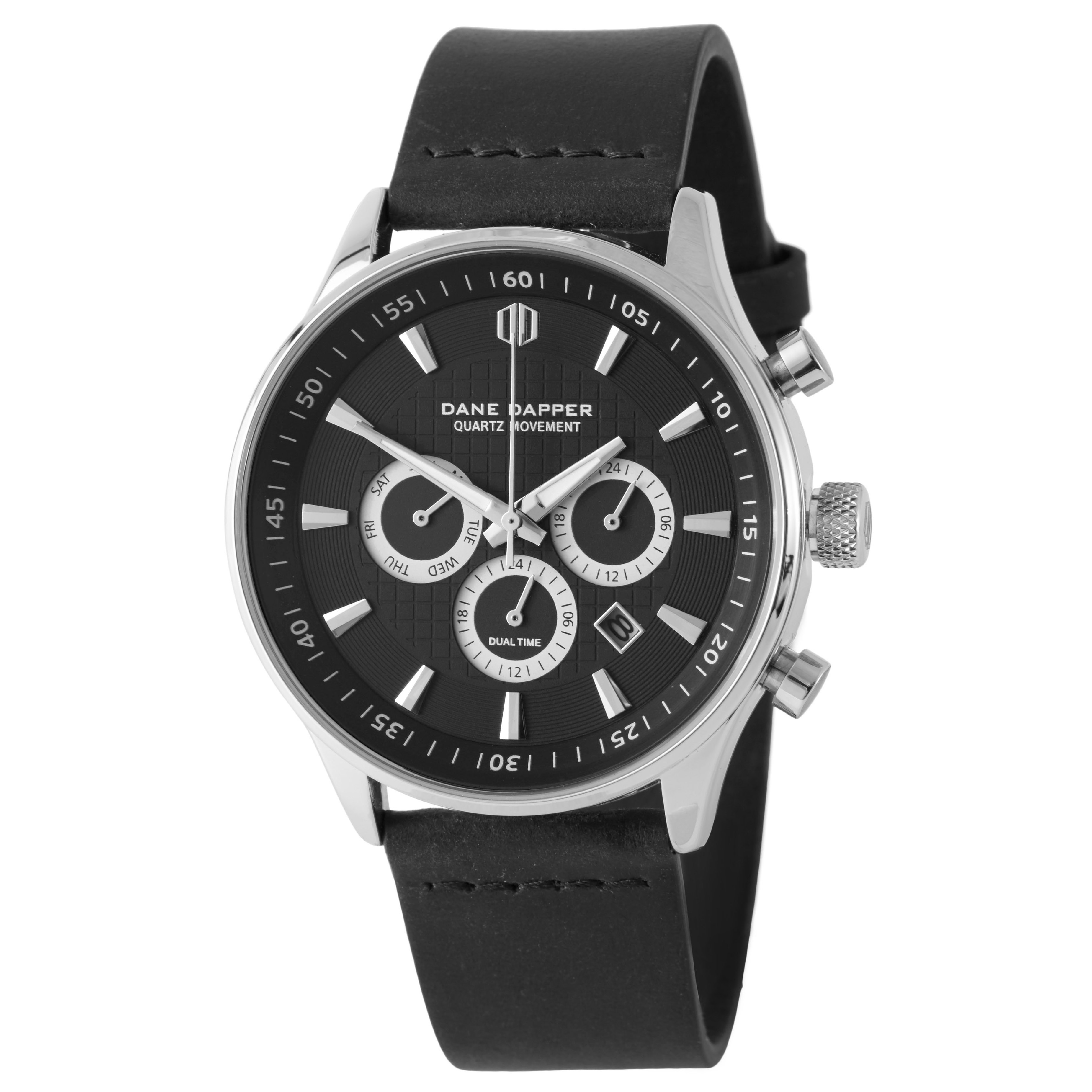 Black & Silver Troika Watch - 1
