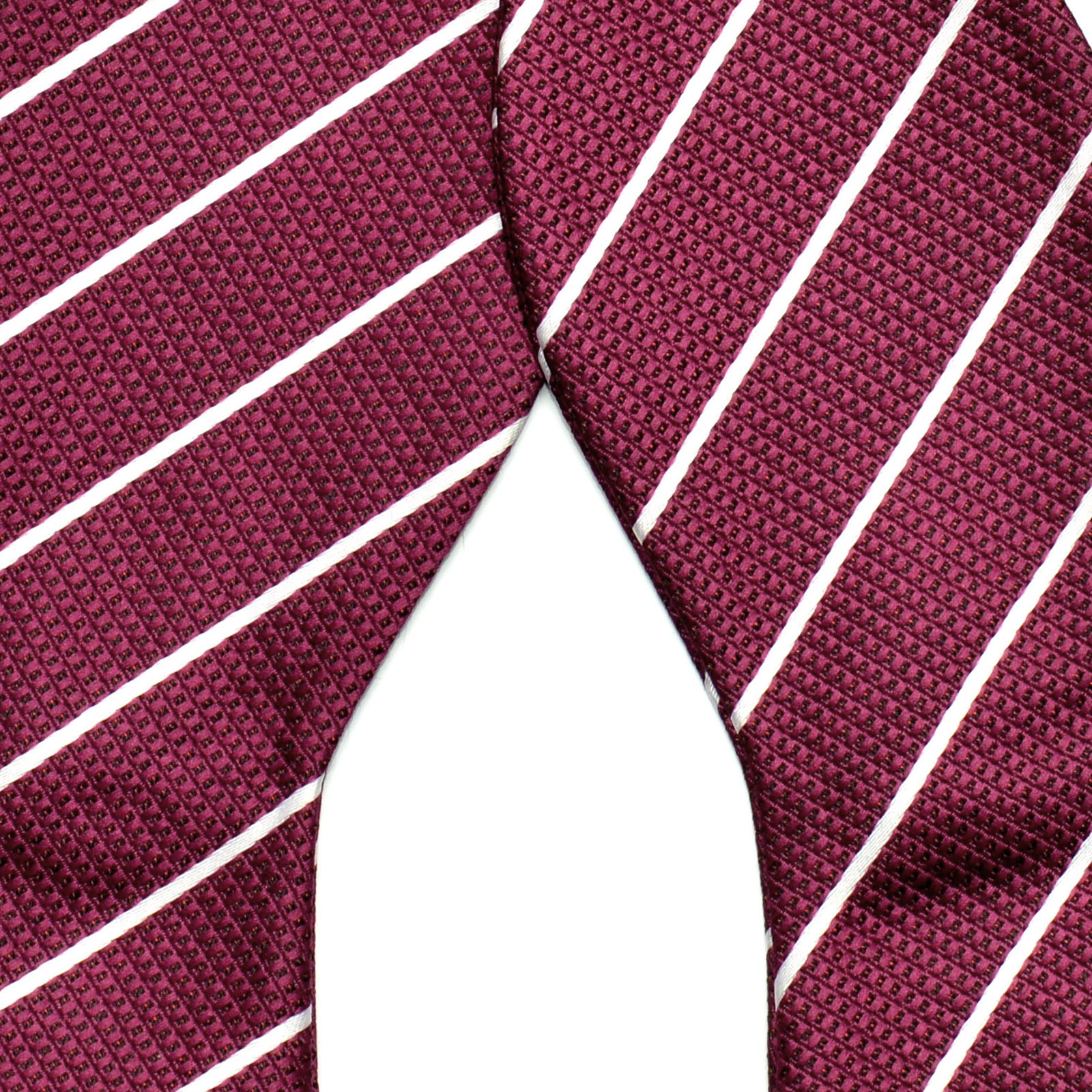 Pajarita para atar burdeos con rayas blancas - 2