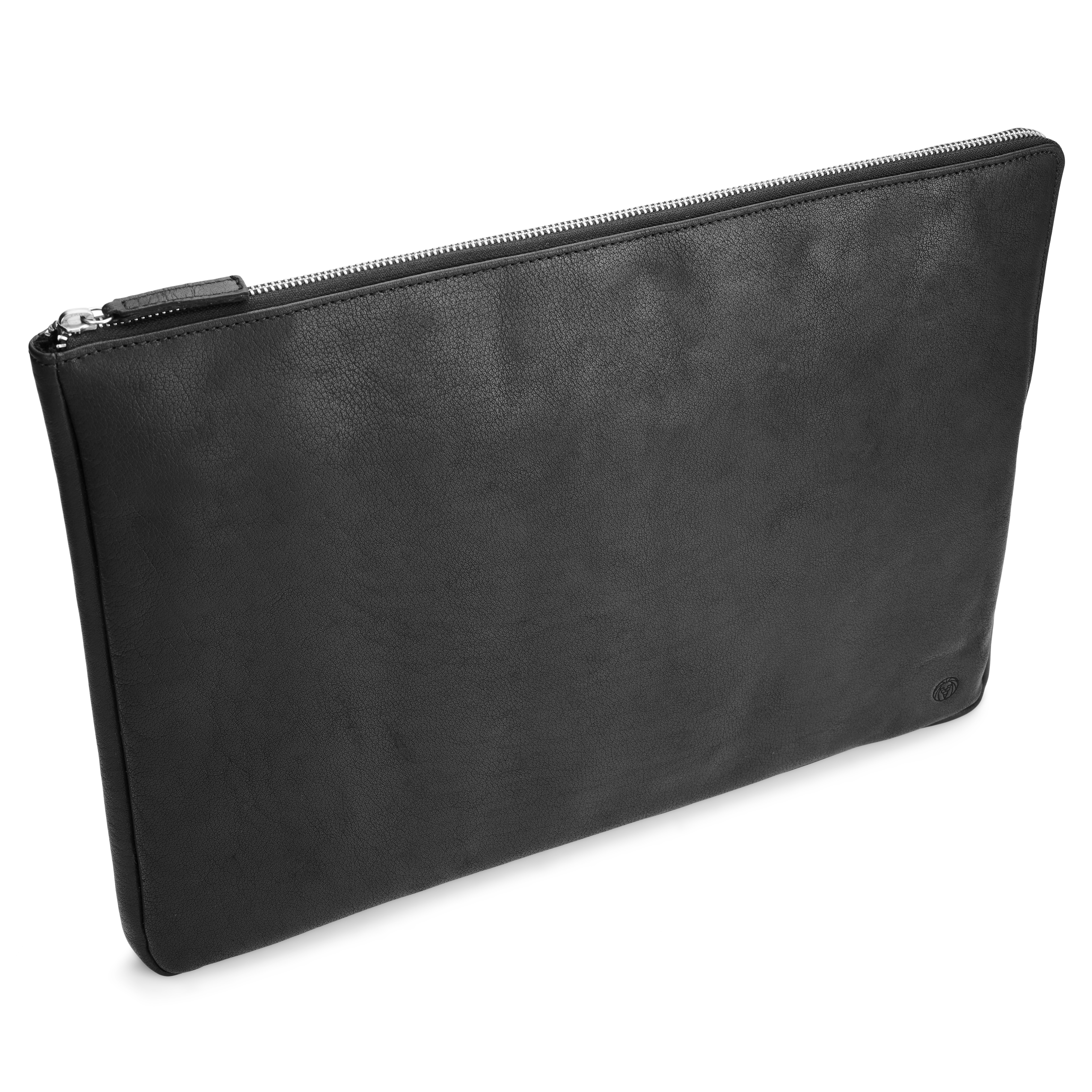 Funda para el portátil de cuero negro Montreal - 2