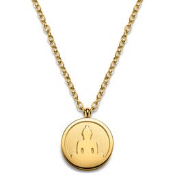 Unity | Gold-tone Buddha Circle Necklace