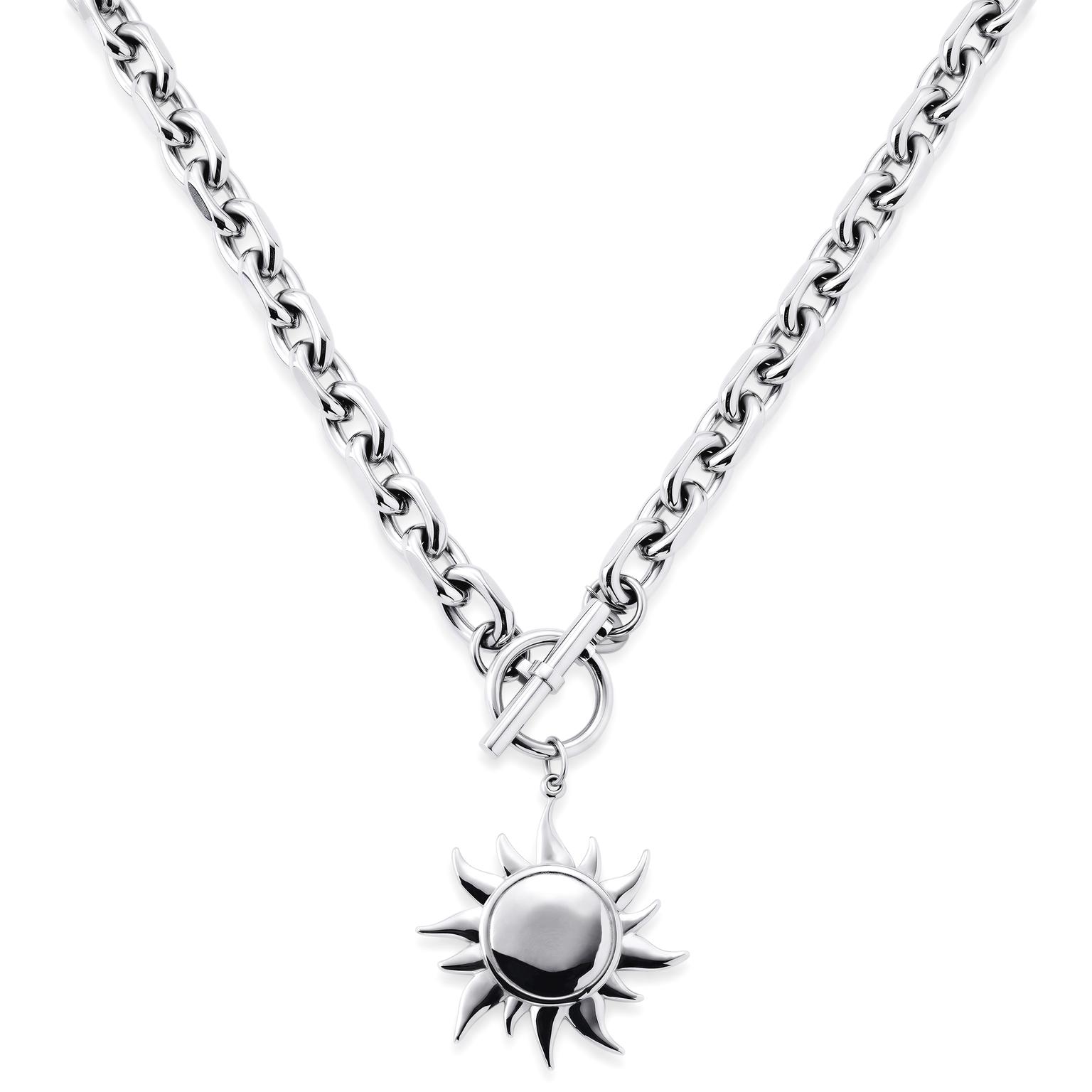 Pearlmania | Solar Chain ステンレススチールペンダントネックレス Pearlmania | Solar Chain ステンレススチールペンダントネックレス