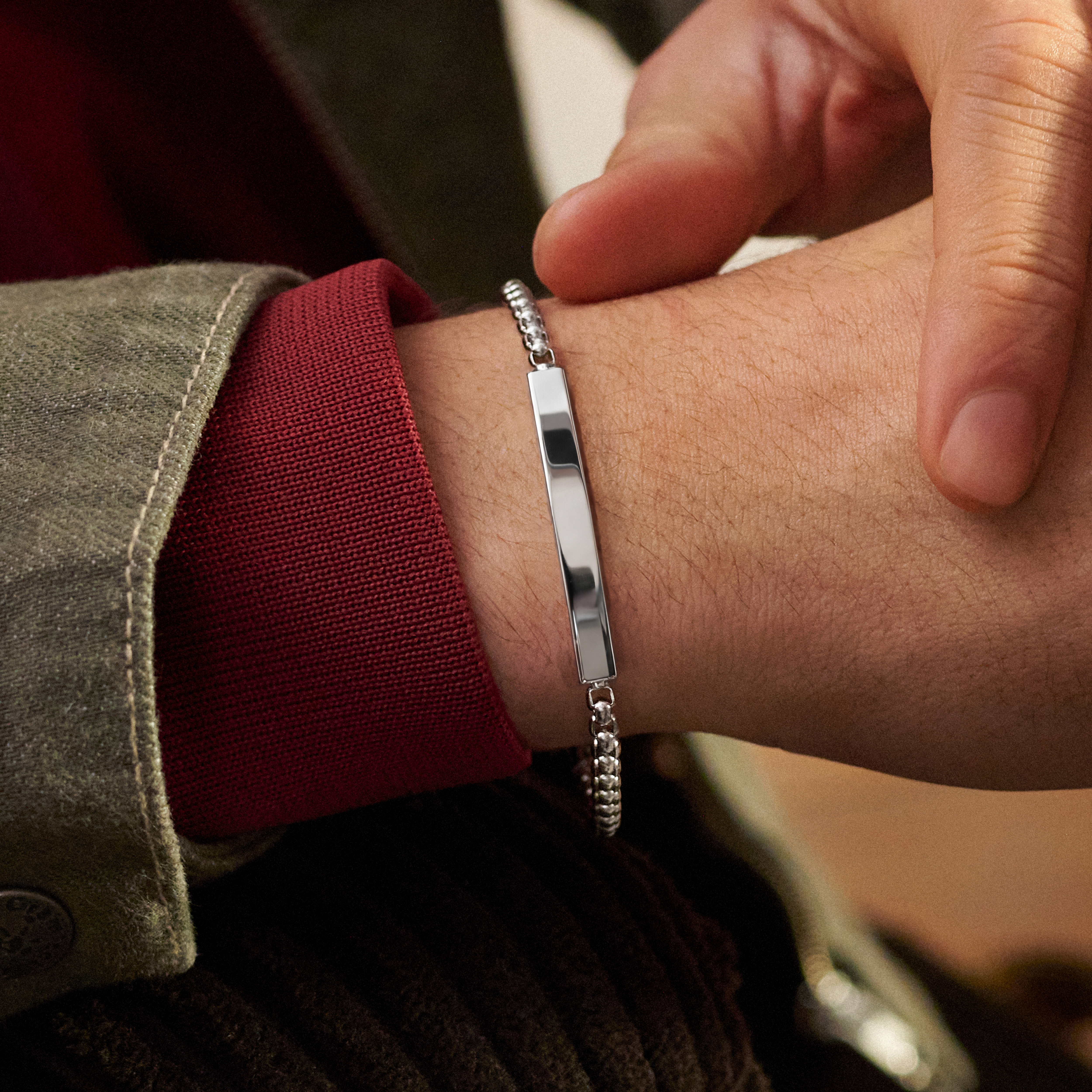 New Classics | Gourmette en acier inoxydable argenté - 4 mm - 3