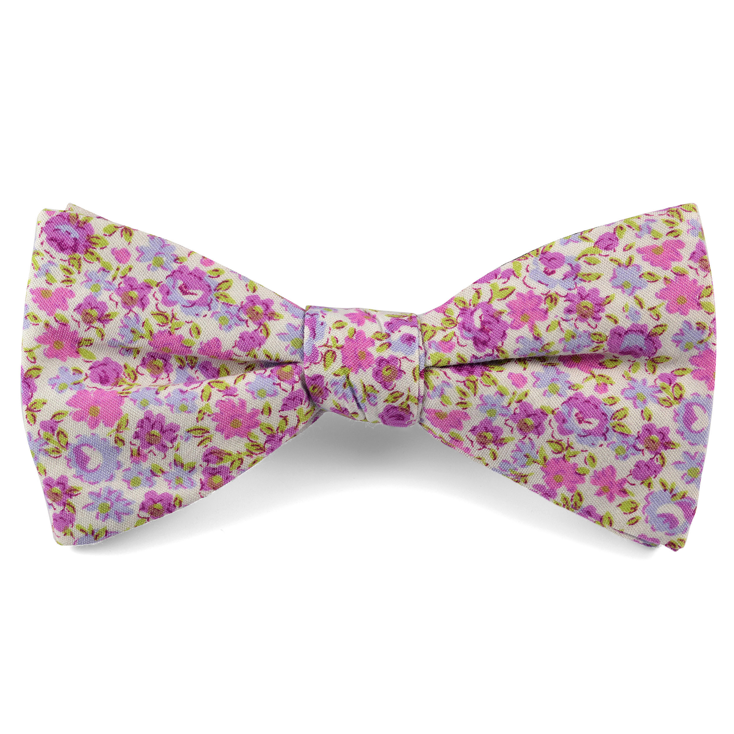 Helle Lila Blumen Fliege - 1