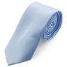 Едноцветна лъскава вратовръзка в бебешкосиньо 6 см