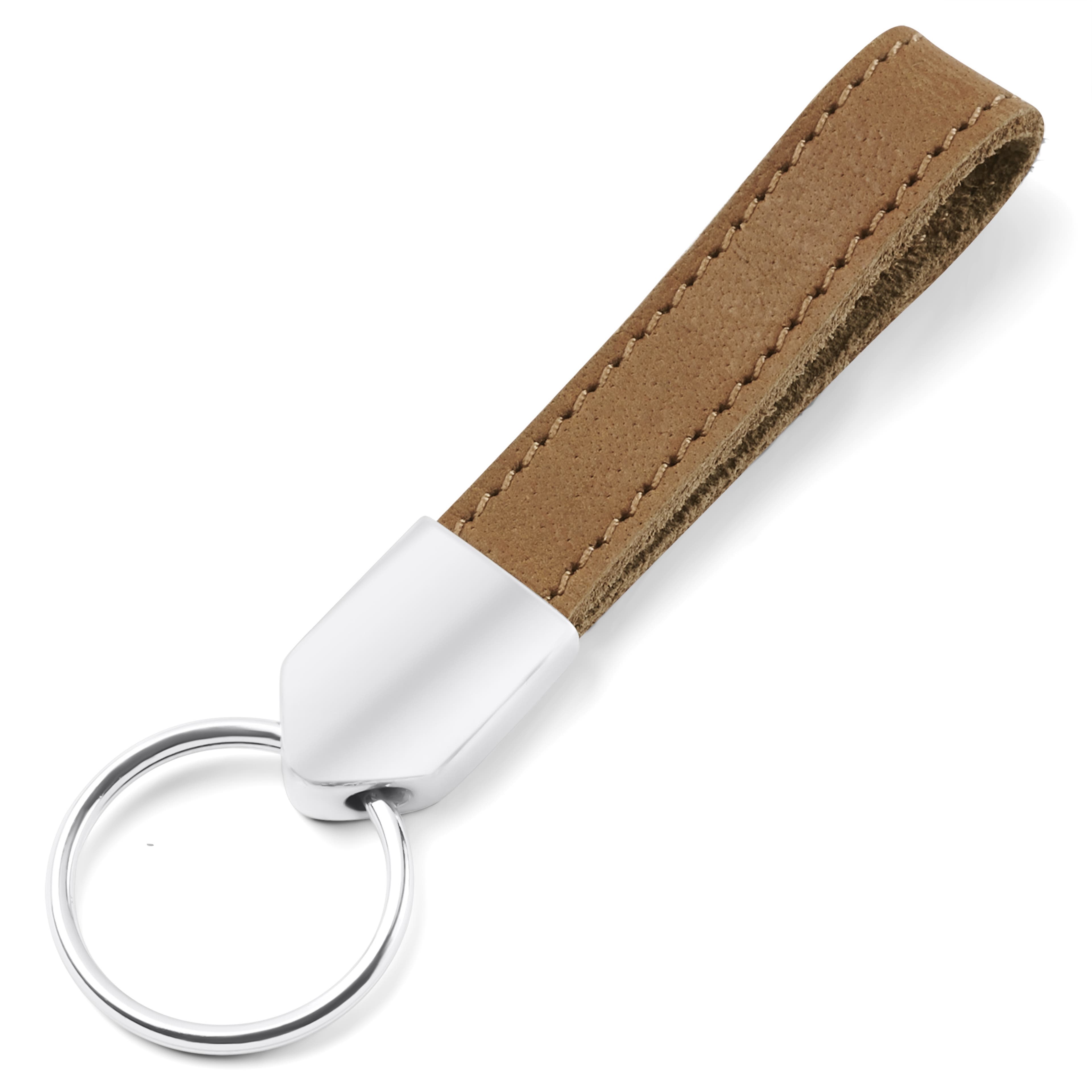 Keychain | Nougat Full-Grain Buffalo Leather