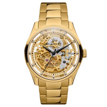 Motus | Gold-Tone Stainless Steel Automatic Skeleton Watch Motus | Gold-Tone Stainless Steel Automatic Skeleton Watch
