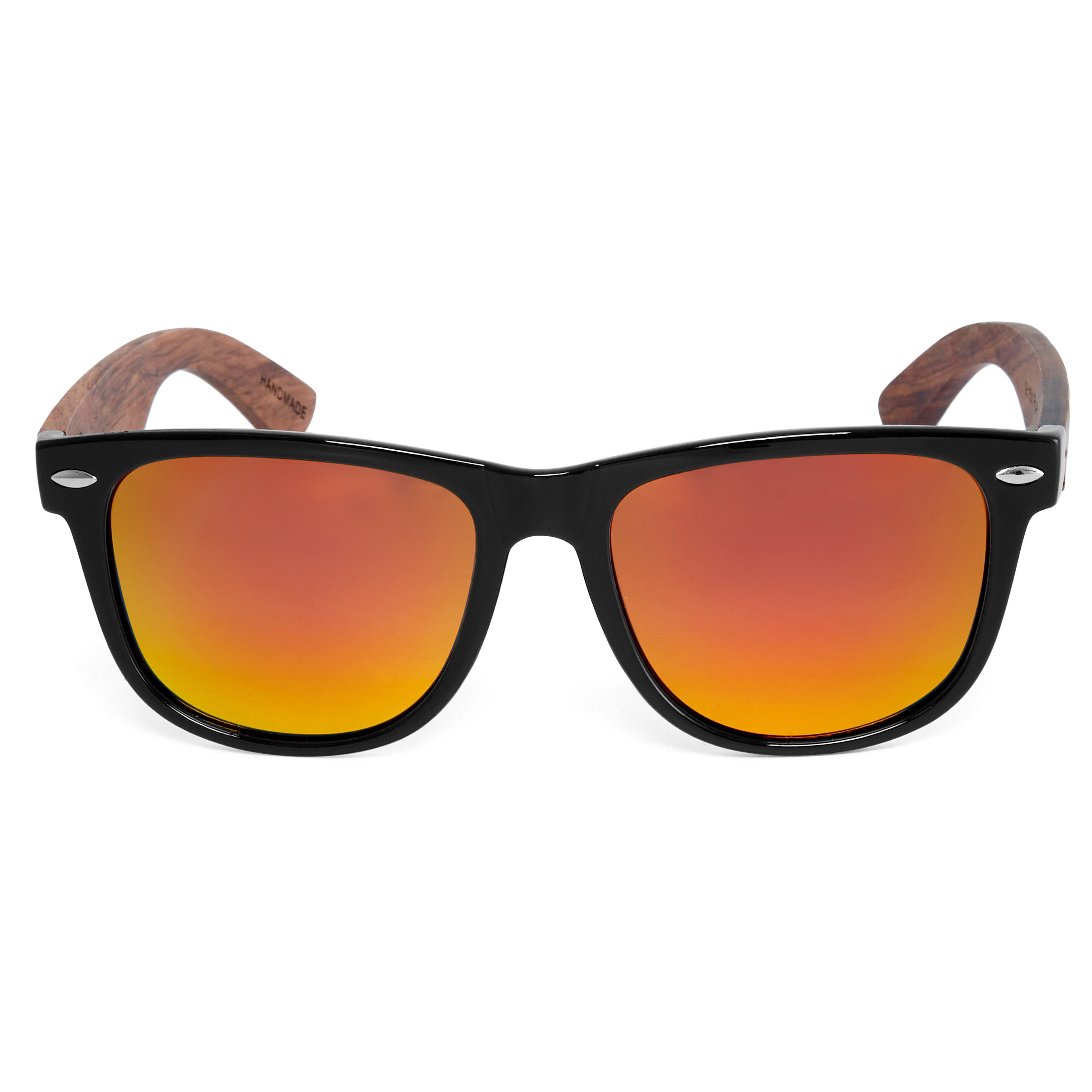 MIAROZ Gafas de Sol Polarizadas Hombre y Mujere,UV400 Protection,Gafas  Ligeras con Patillas de Madera
