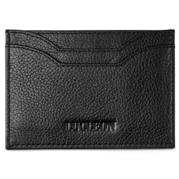 Slim Black Full-Grain Leather Card Holder Slim Black Full-Grain Leather Card Holder