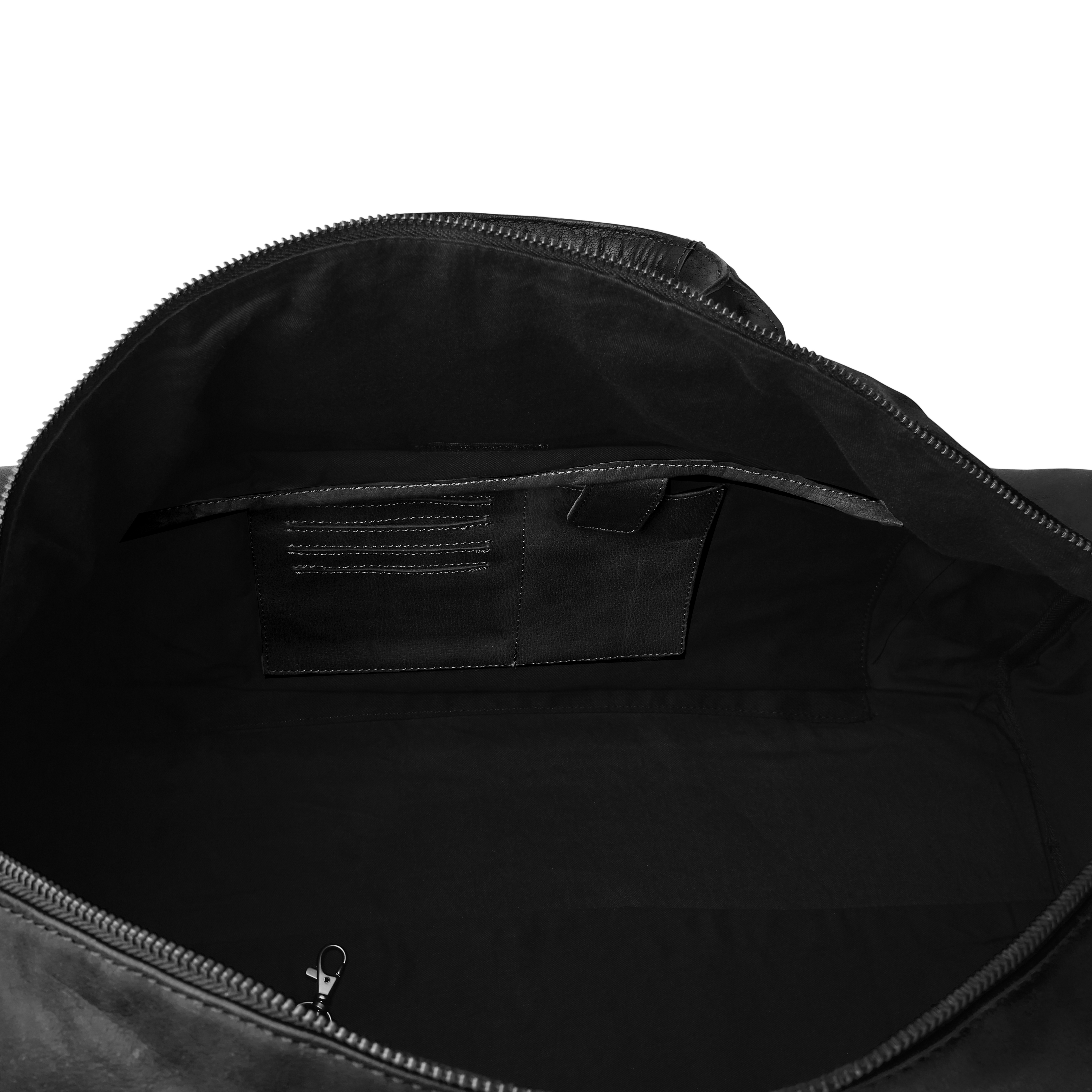 Oxford Classic Black Weekender Leather Bag - 5