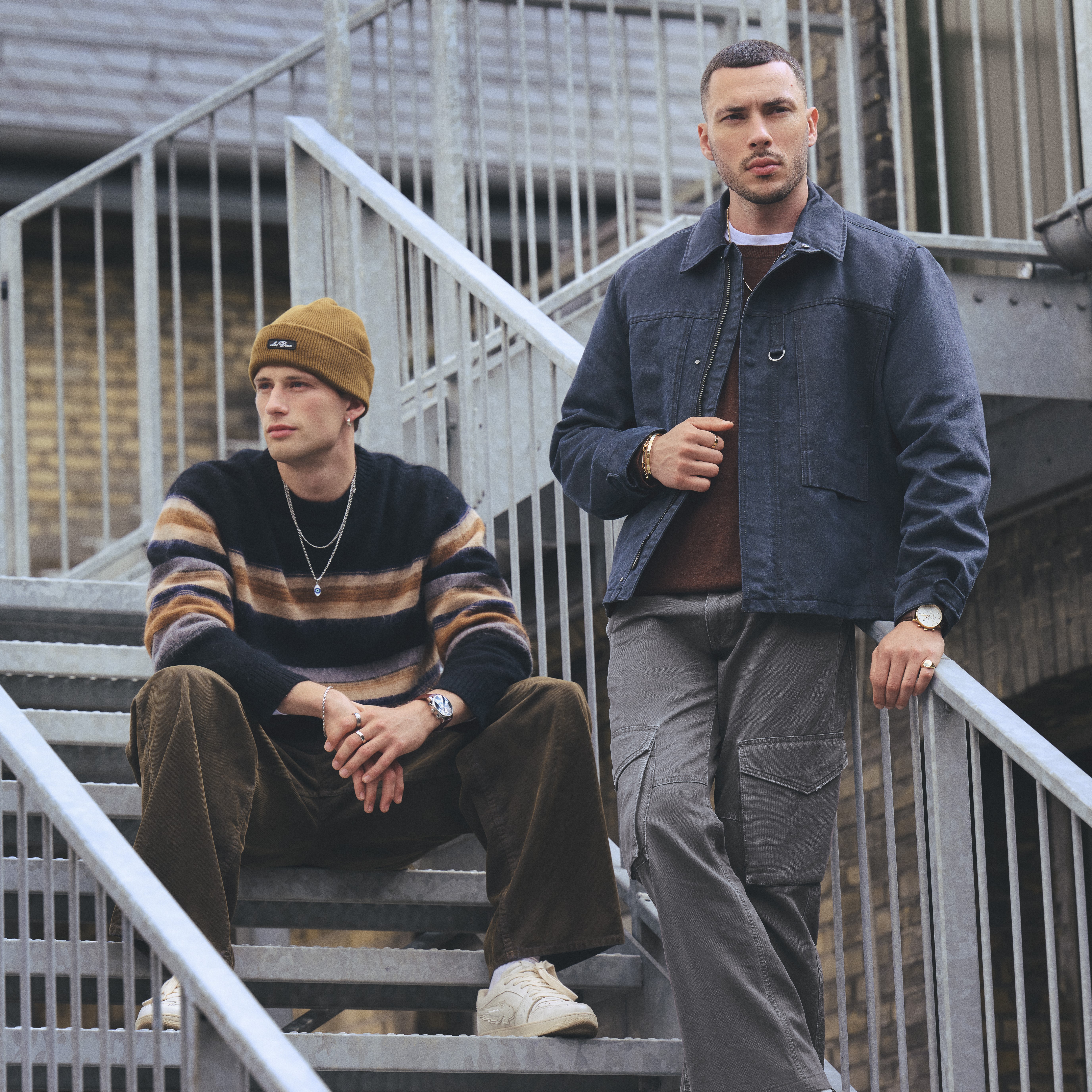 Les Deux | Gorro con parche del logo marrón caramelo Wayne - 5