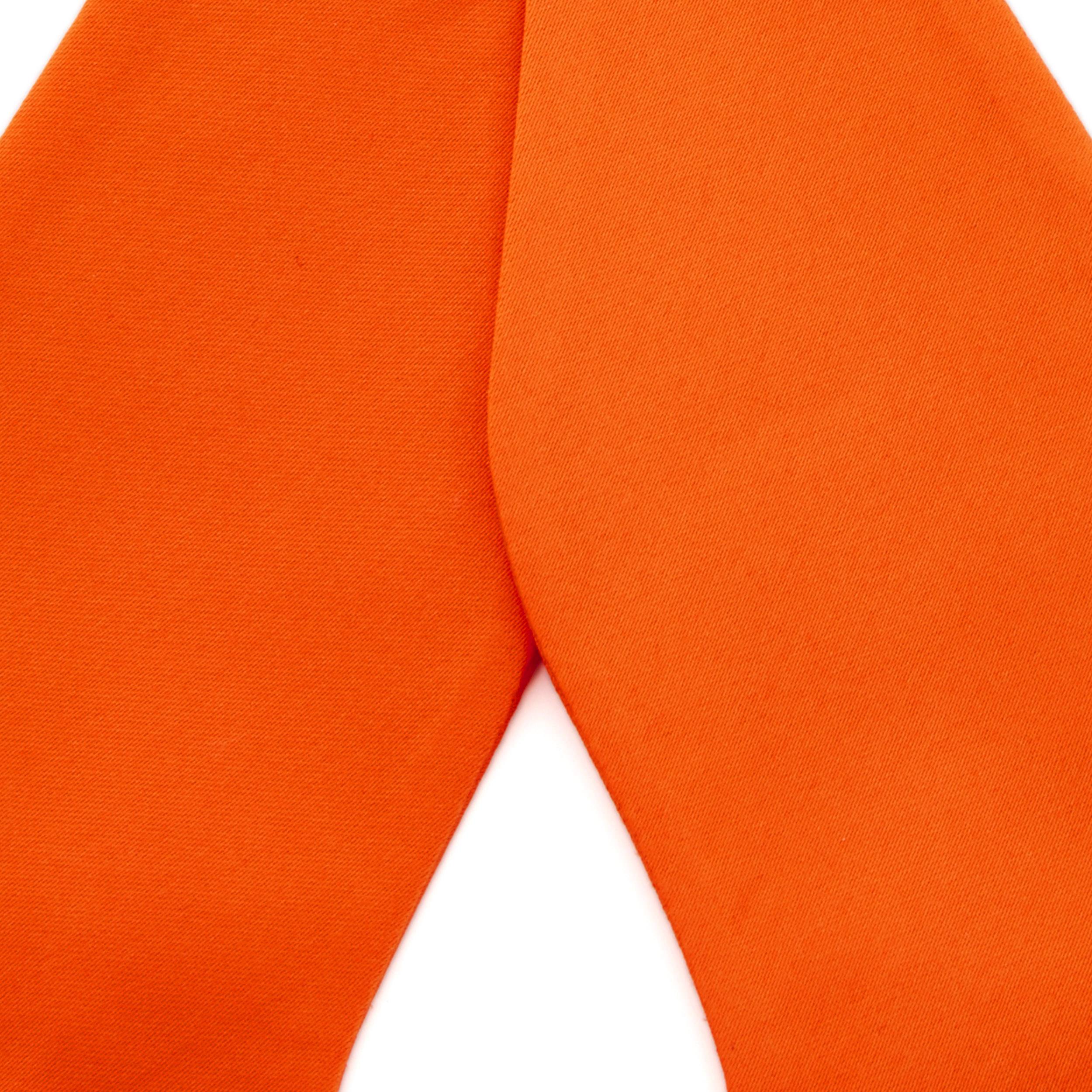 Žiarivo oranžový motýlik na viazanie Basic - 2