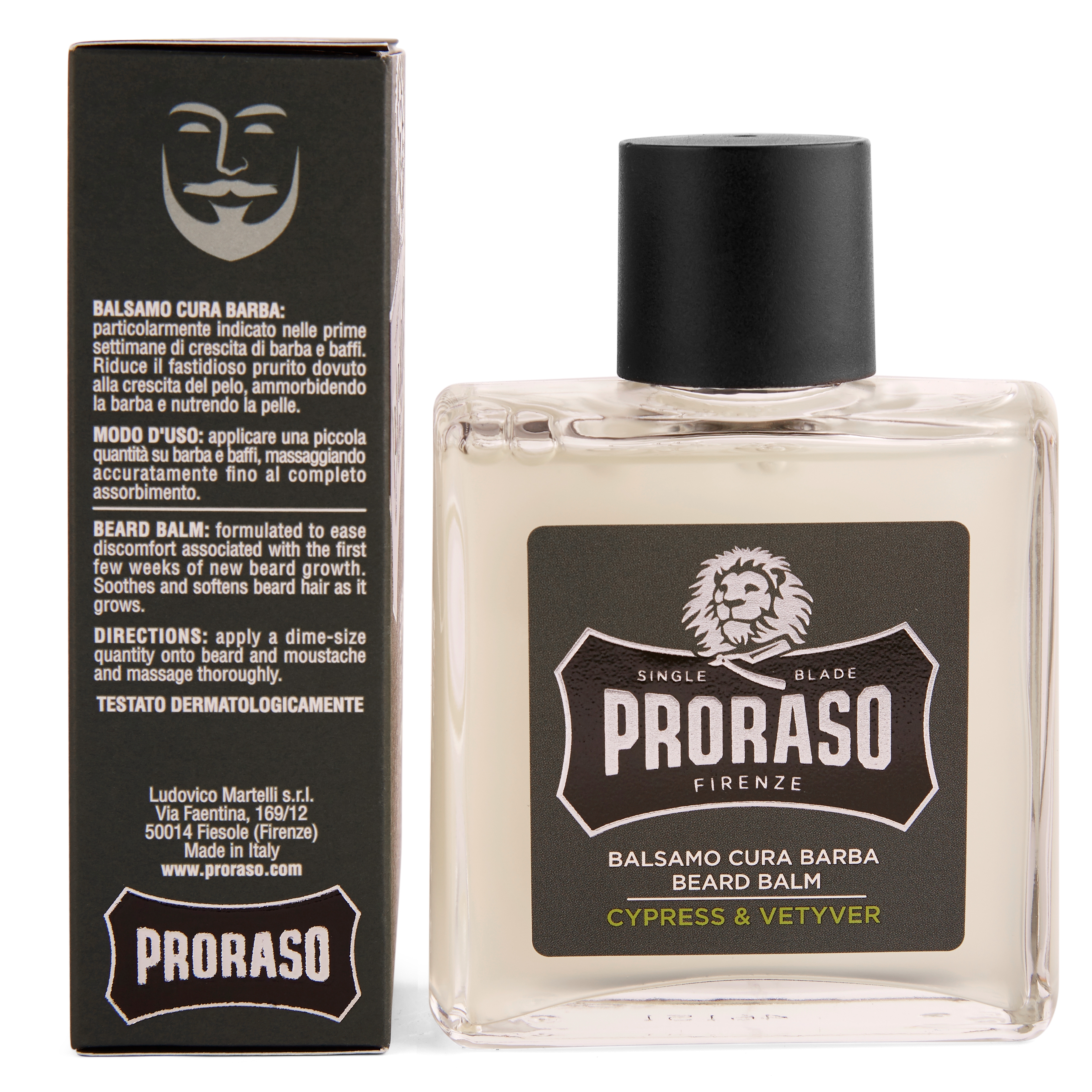 Prorason vintagehenkinen sypressi & vetiver-parranhoitosetti - 5