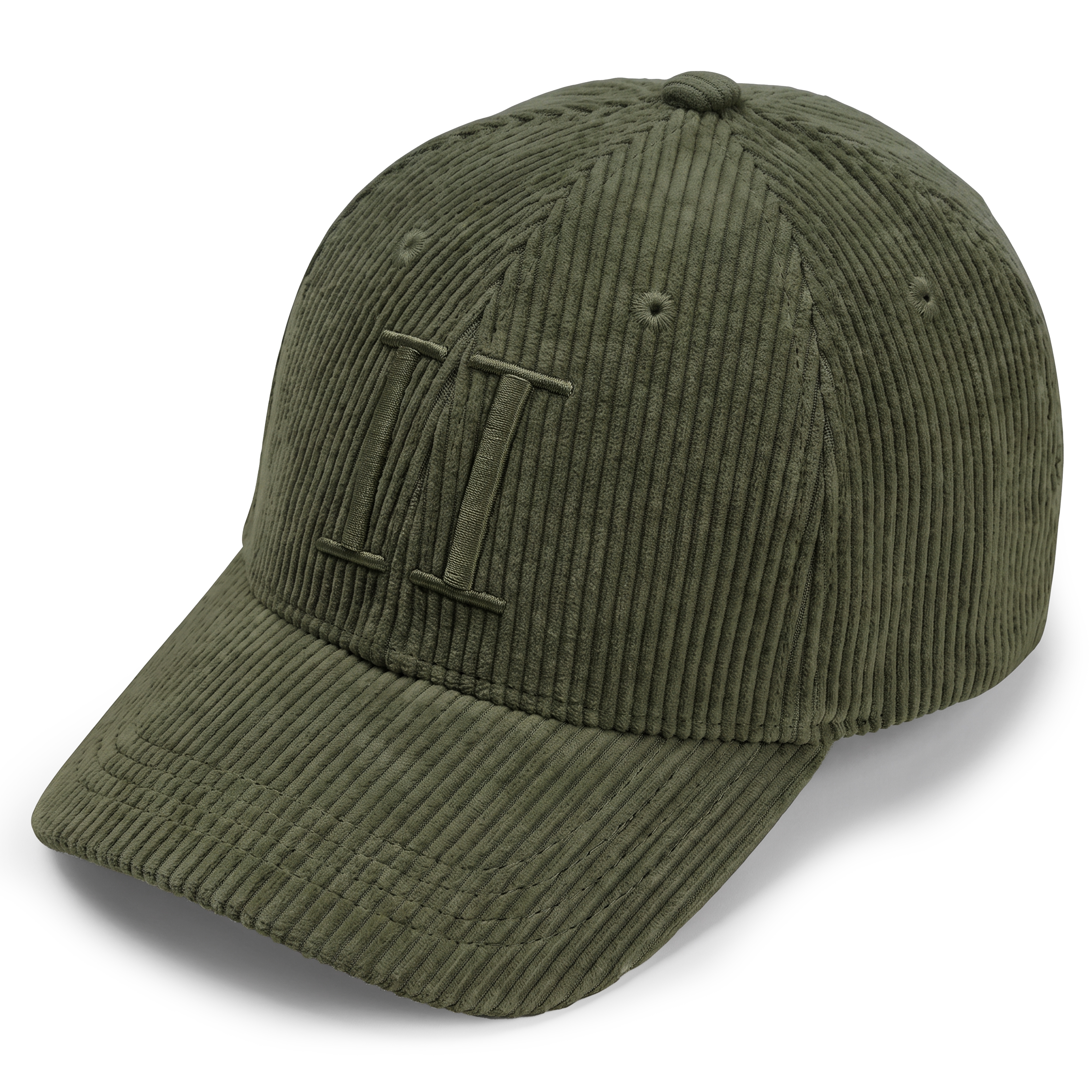 Les Deux | Dark Green Core Corduroy Baseball Cap