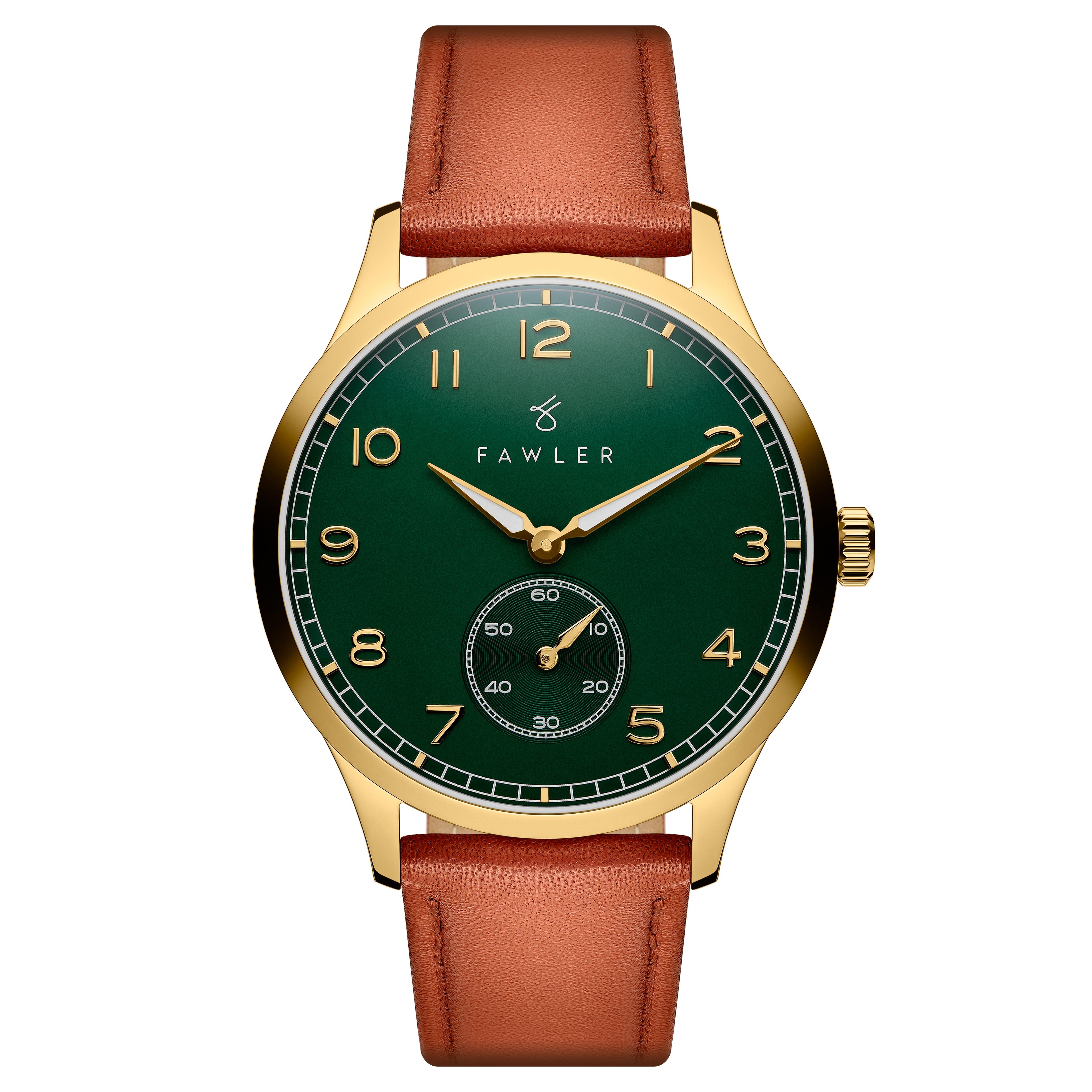 Adrien | Limited Edition Gold-tone Green Enamel Stainless Steel Watch 