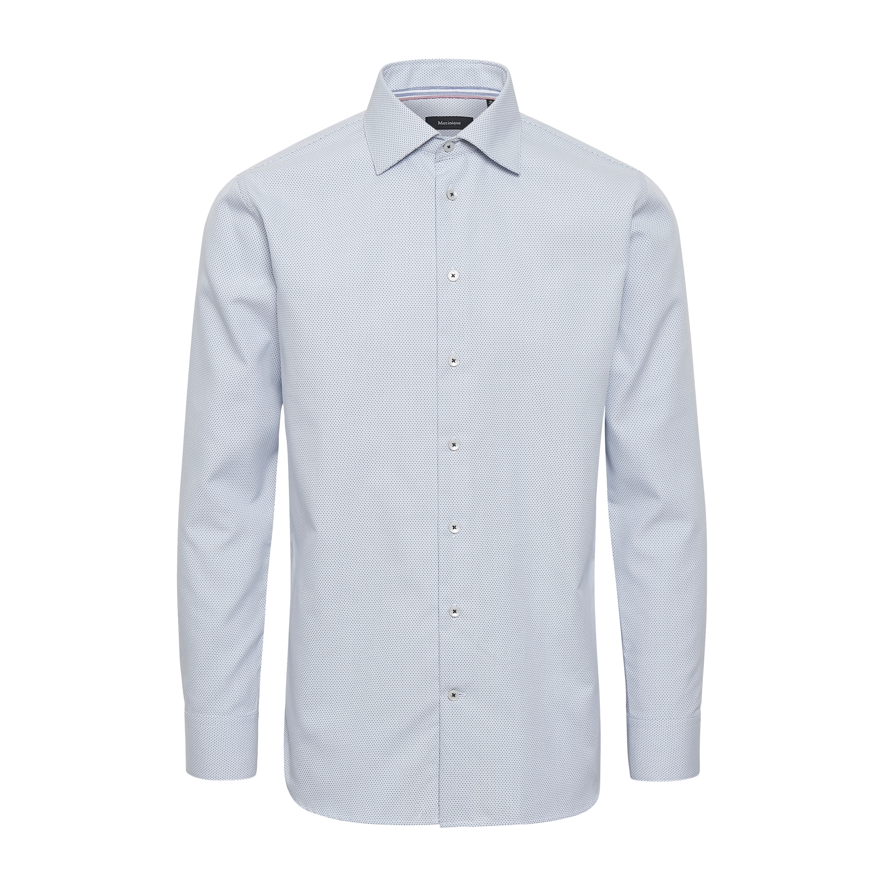 Marc Wit Gestippeld Overhemd - 1