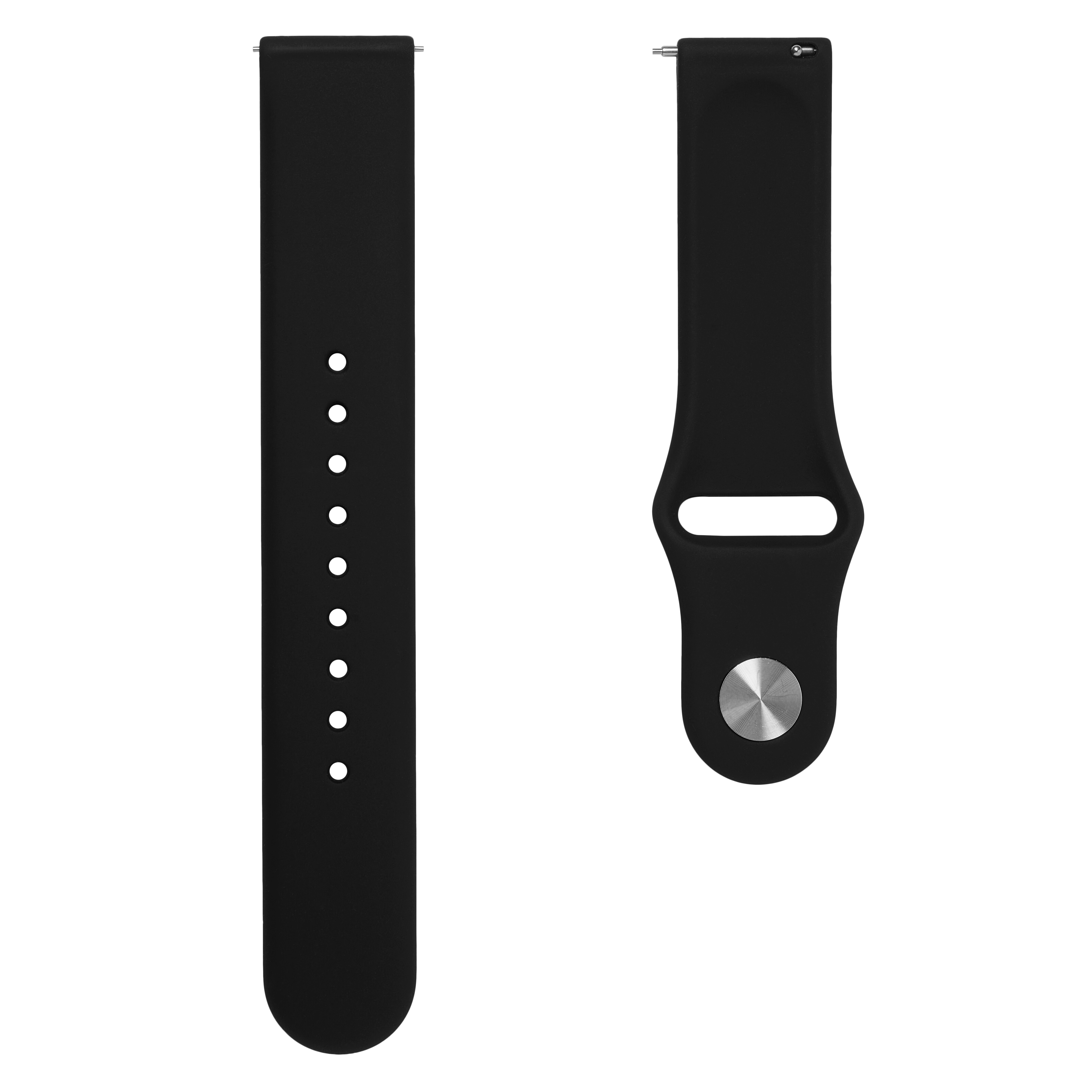 20mm Black Rubber Watch Strap – Quick Release - 5