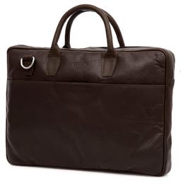 Montreal | Slim 15' Executive Dark Brown Leather Bag