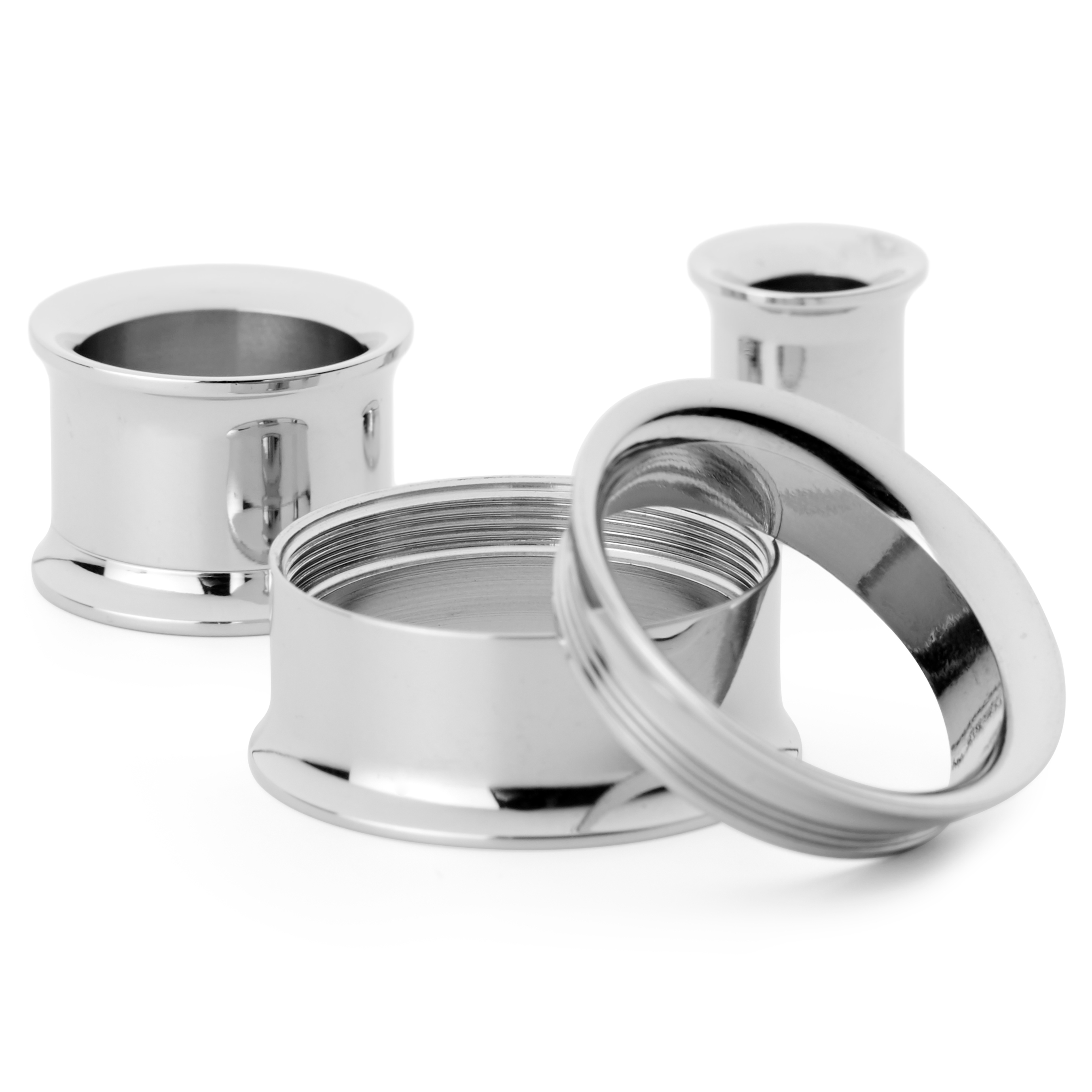 Сребрист стоманен флеш тунел с тънки краища - 3