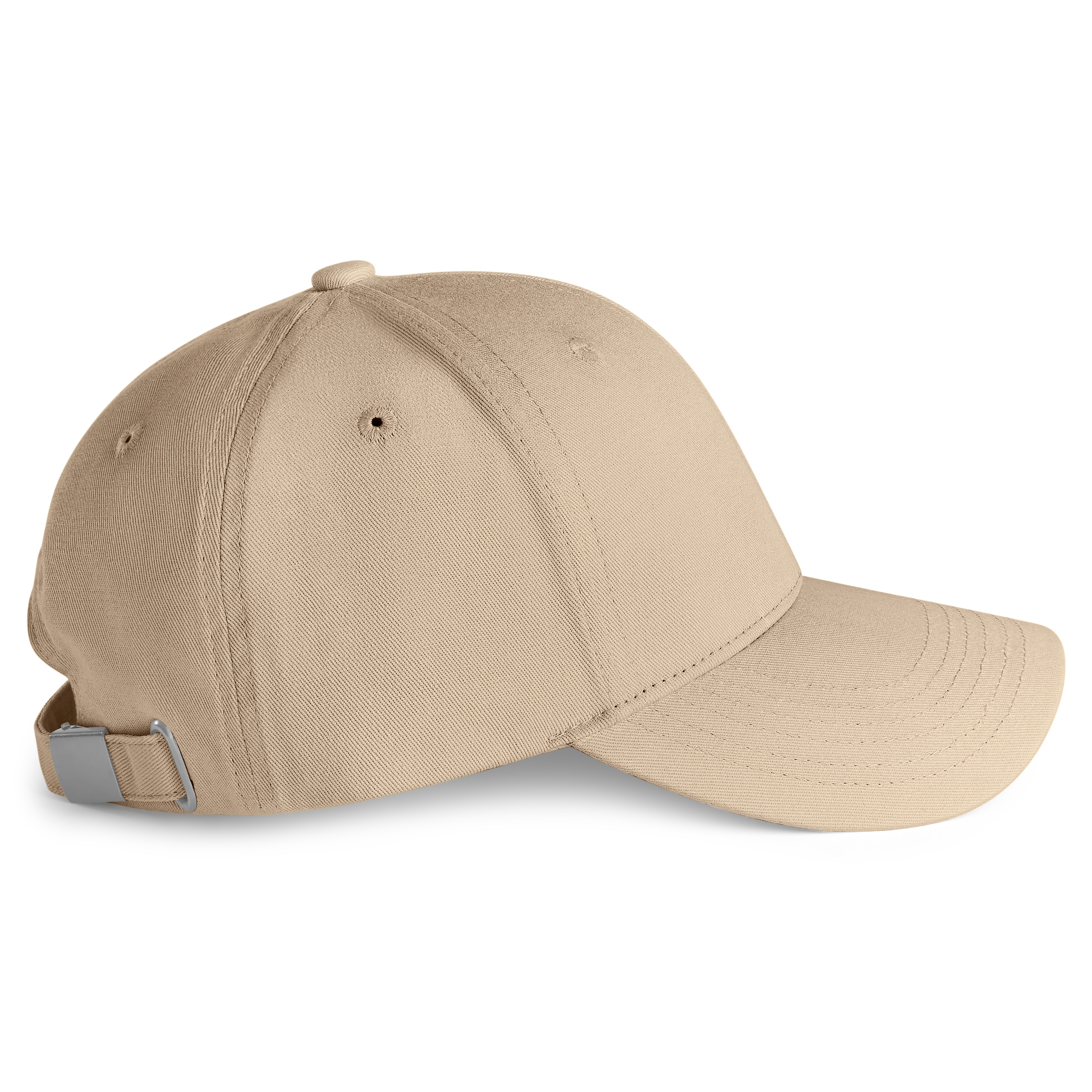 Waykins | Sandfarbene Baumwoll-Cap mit fester Front - 3