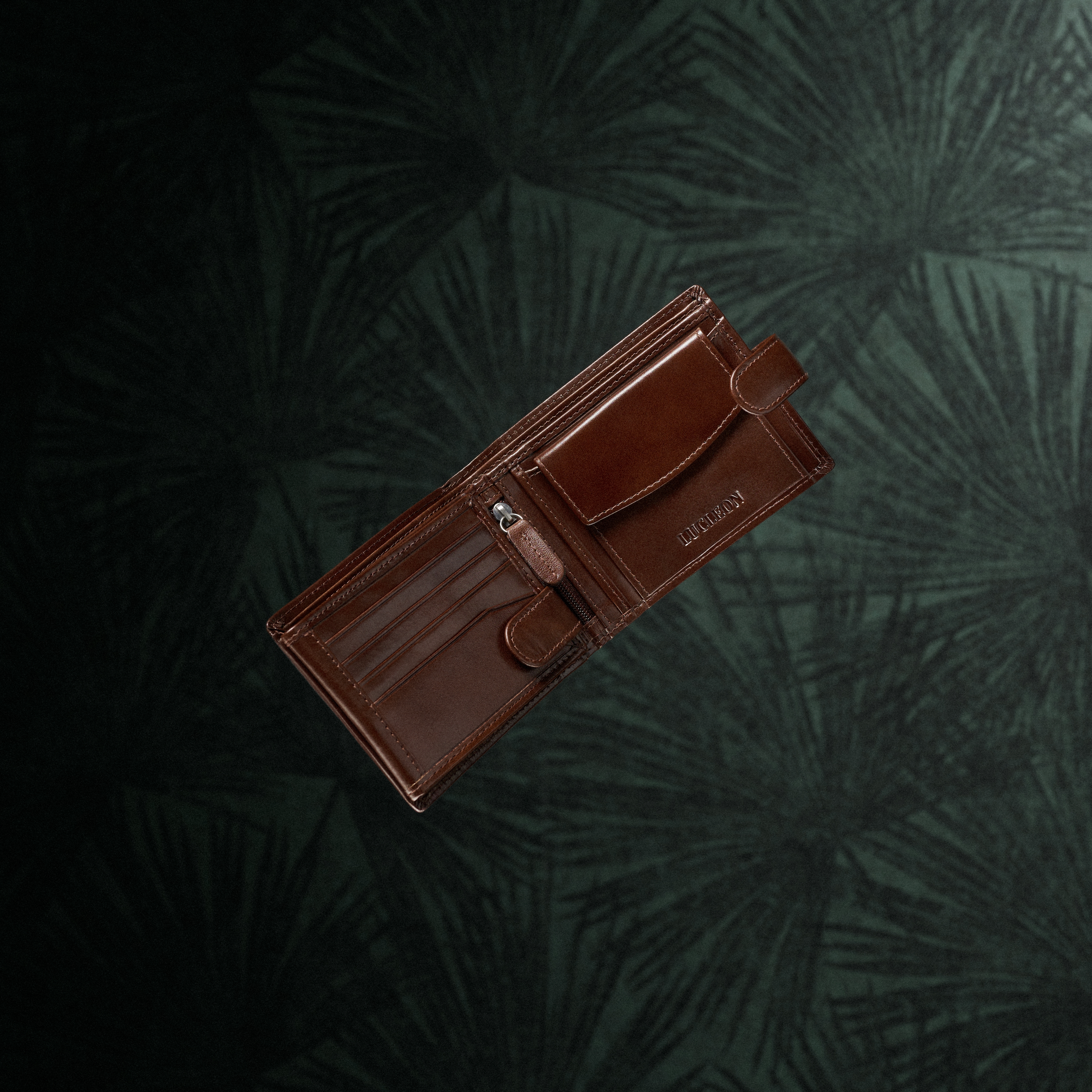 Brun Ergonomisk Jasper Plånbok i skinn - 5