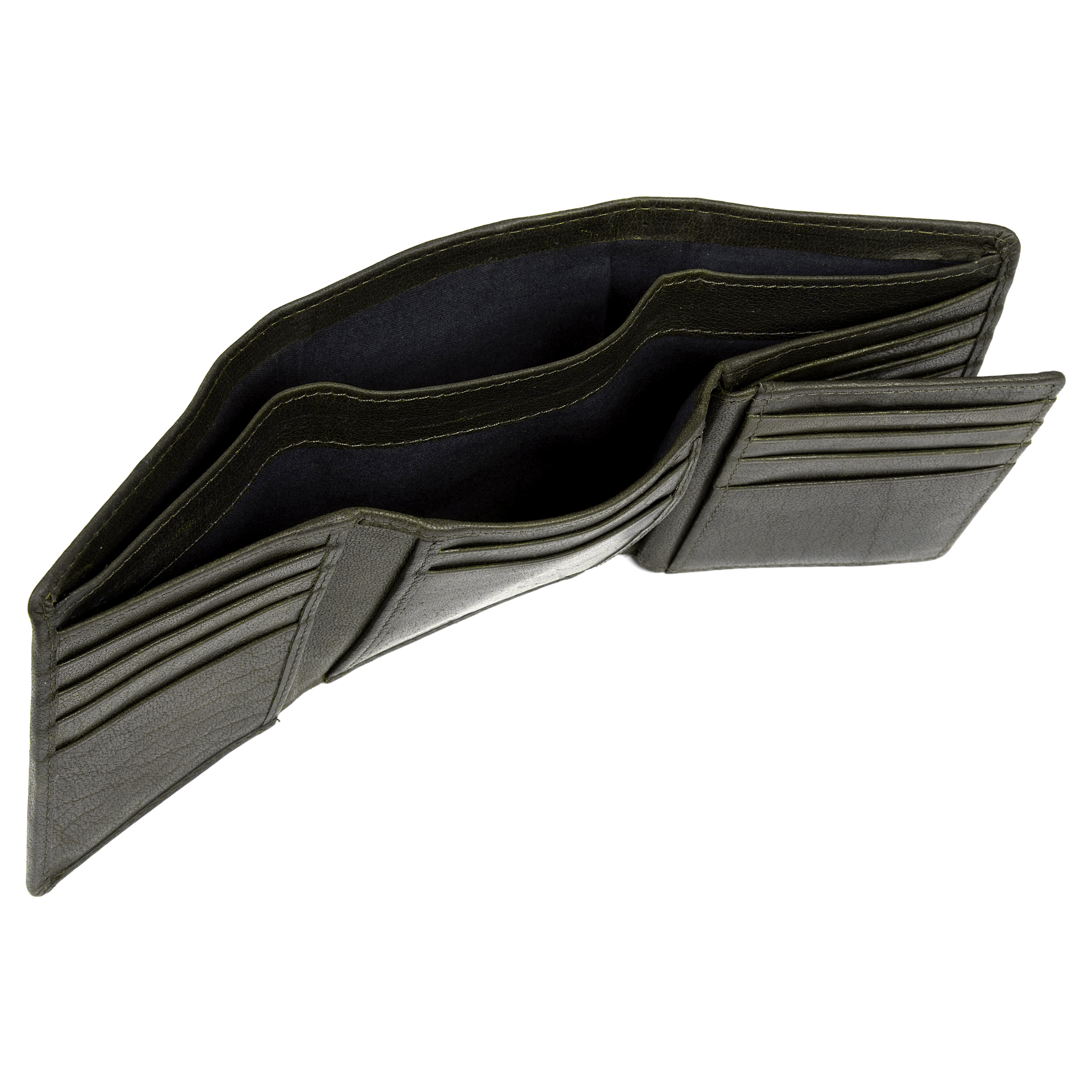 Montreal Maple Olive RFID Leather Wallet - 9