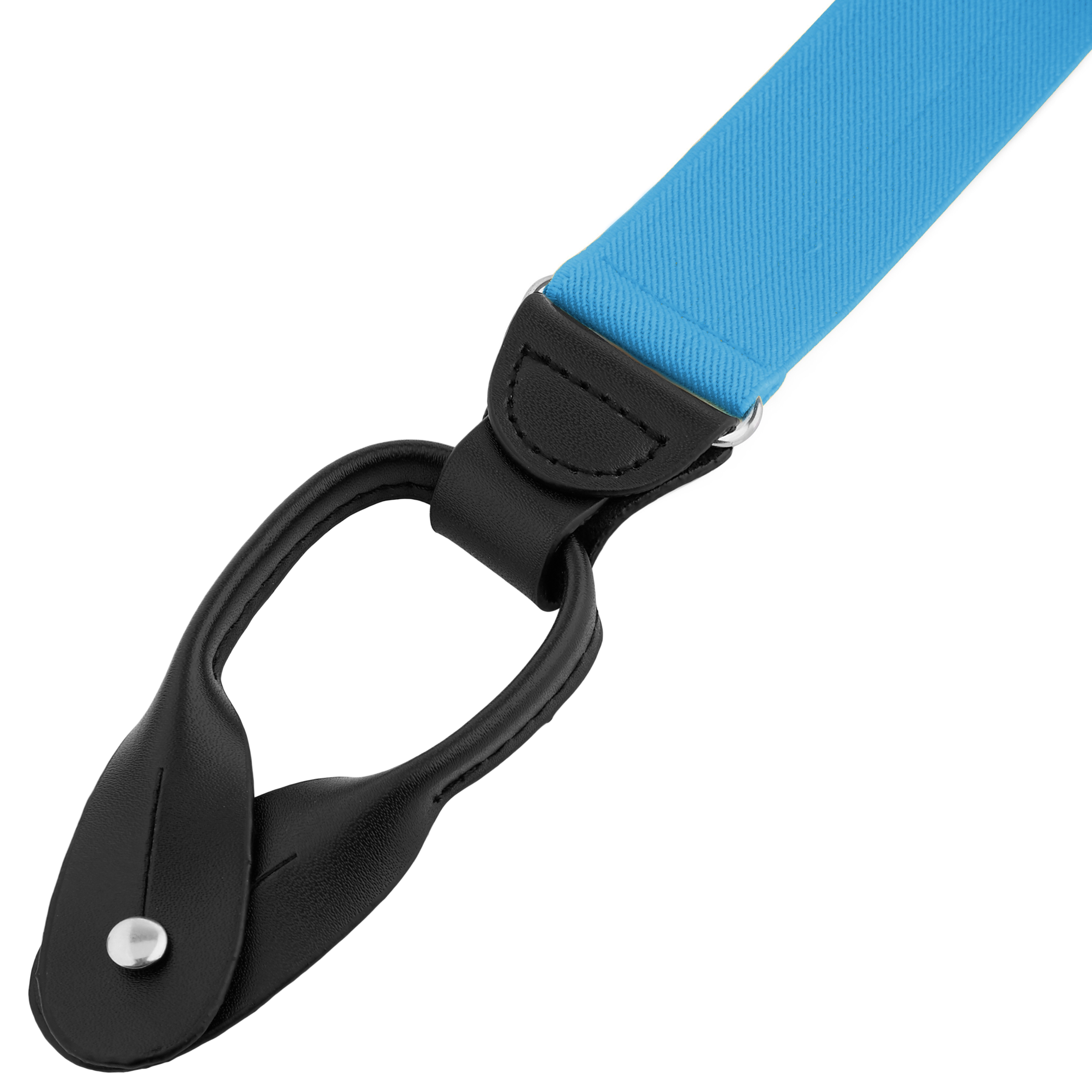 Bretelles larges à boutons - couleur bleu ciel - 2