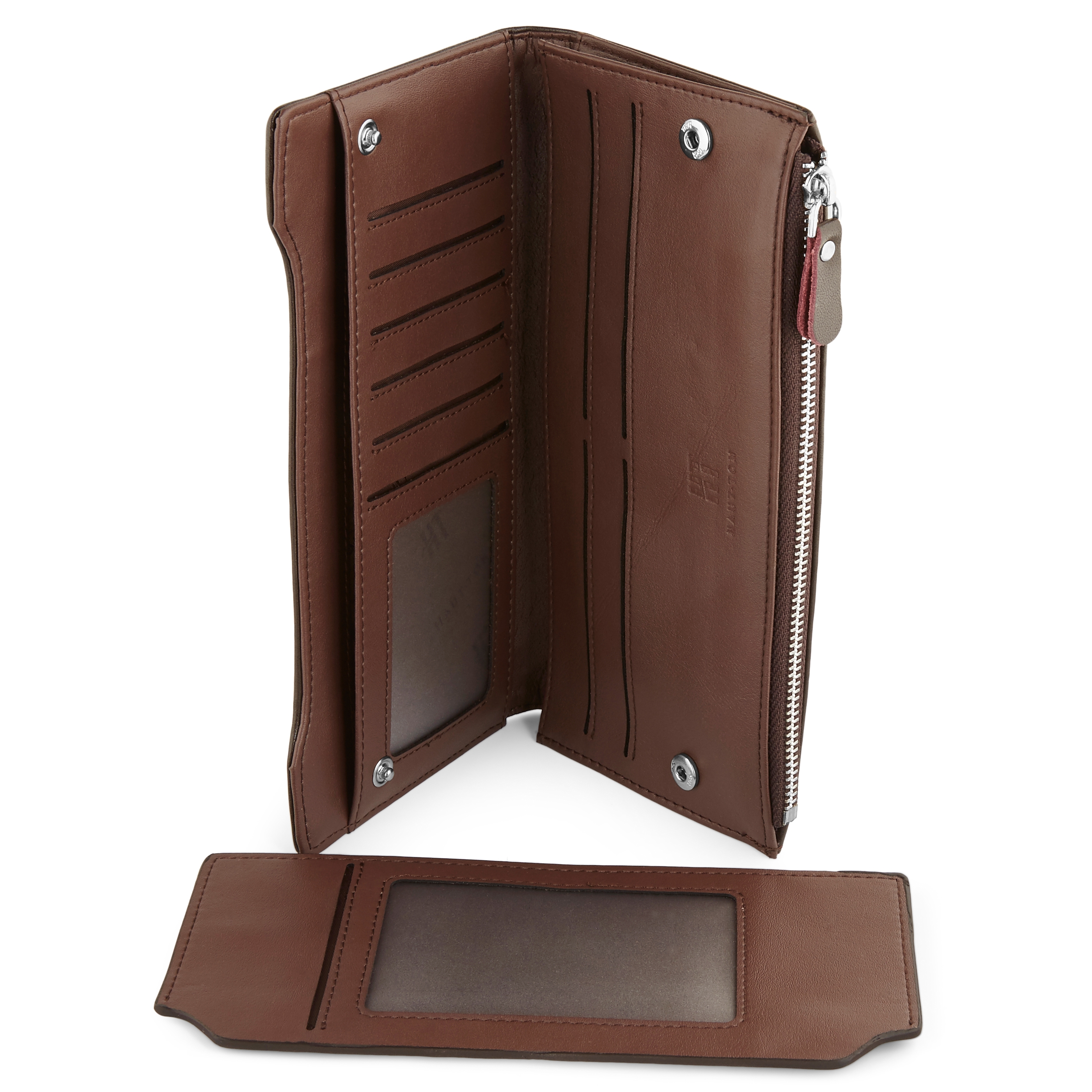 Long Brown Weave Wallet - 6