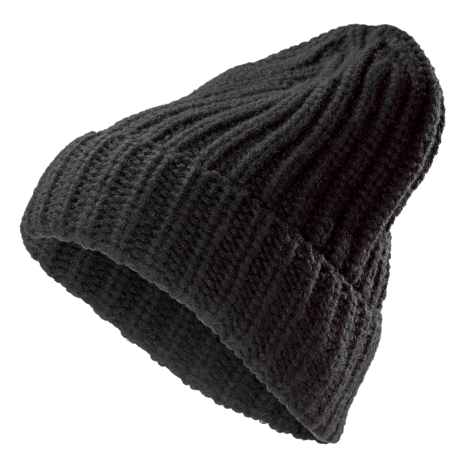 Montagna | Black Chunky Knitted Rib Beanie Montagna | Black Chunky Knitted Rib Beanie