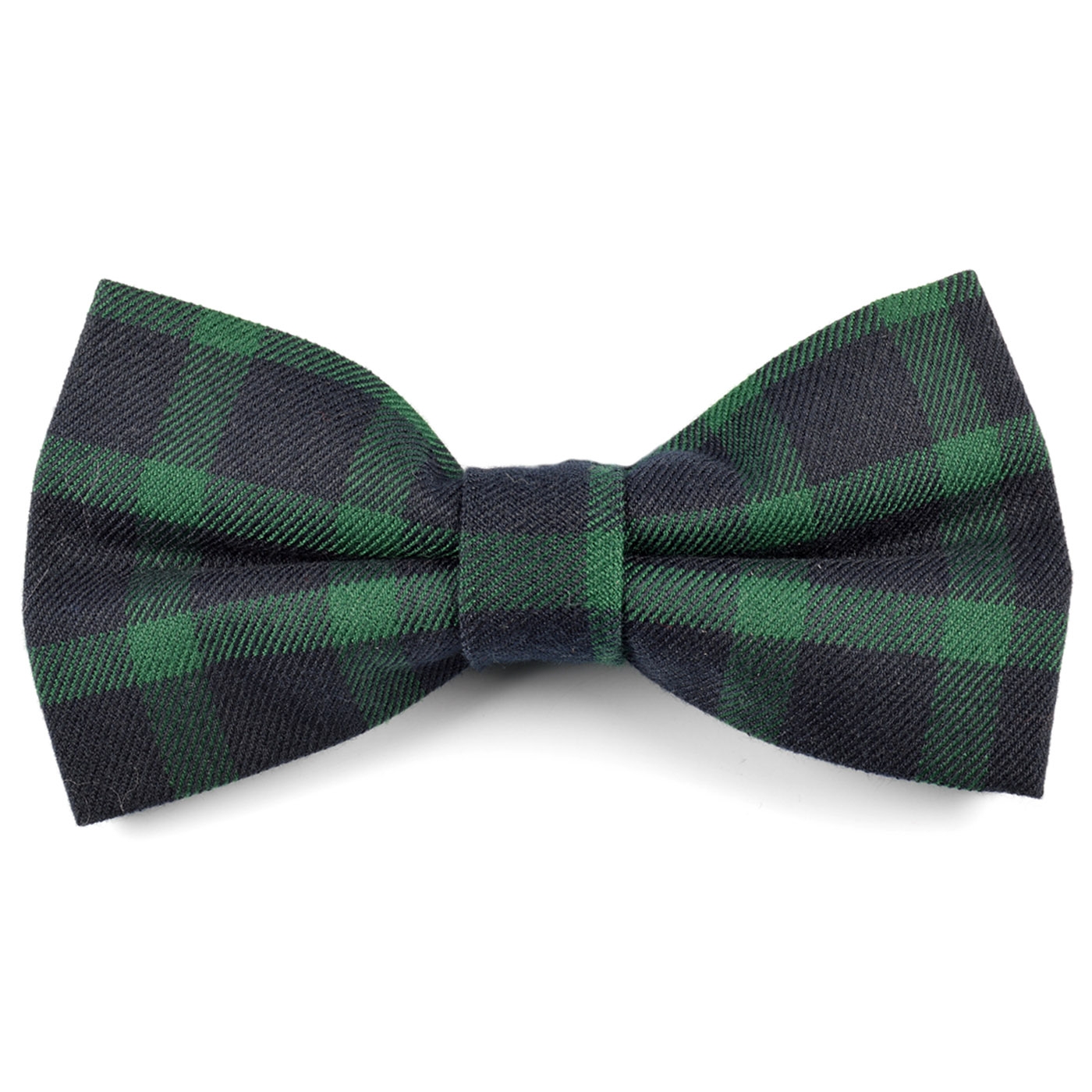 Grøn/Sort Ternet Bomulds Butterfly - 1