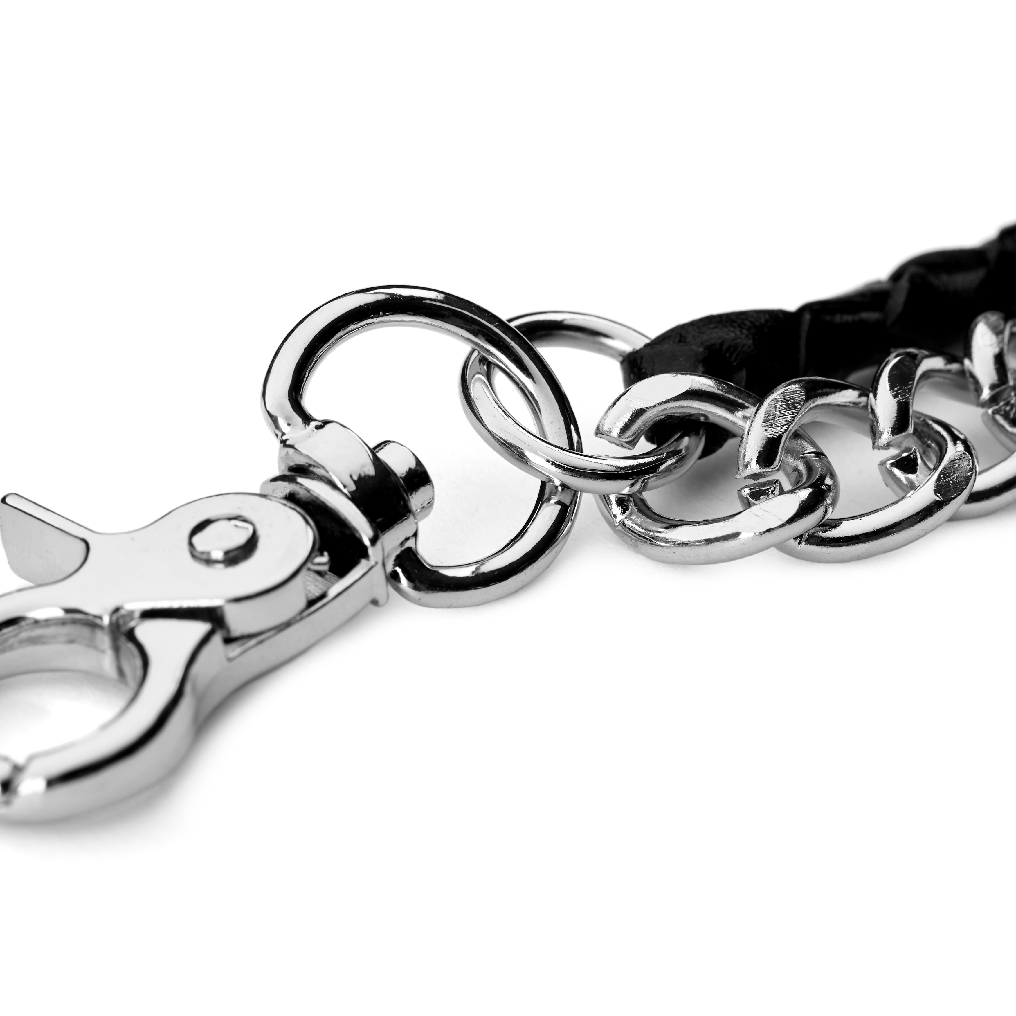 Spiked Metal Wallet Chain - 4