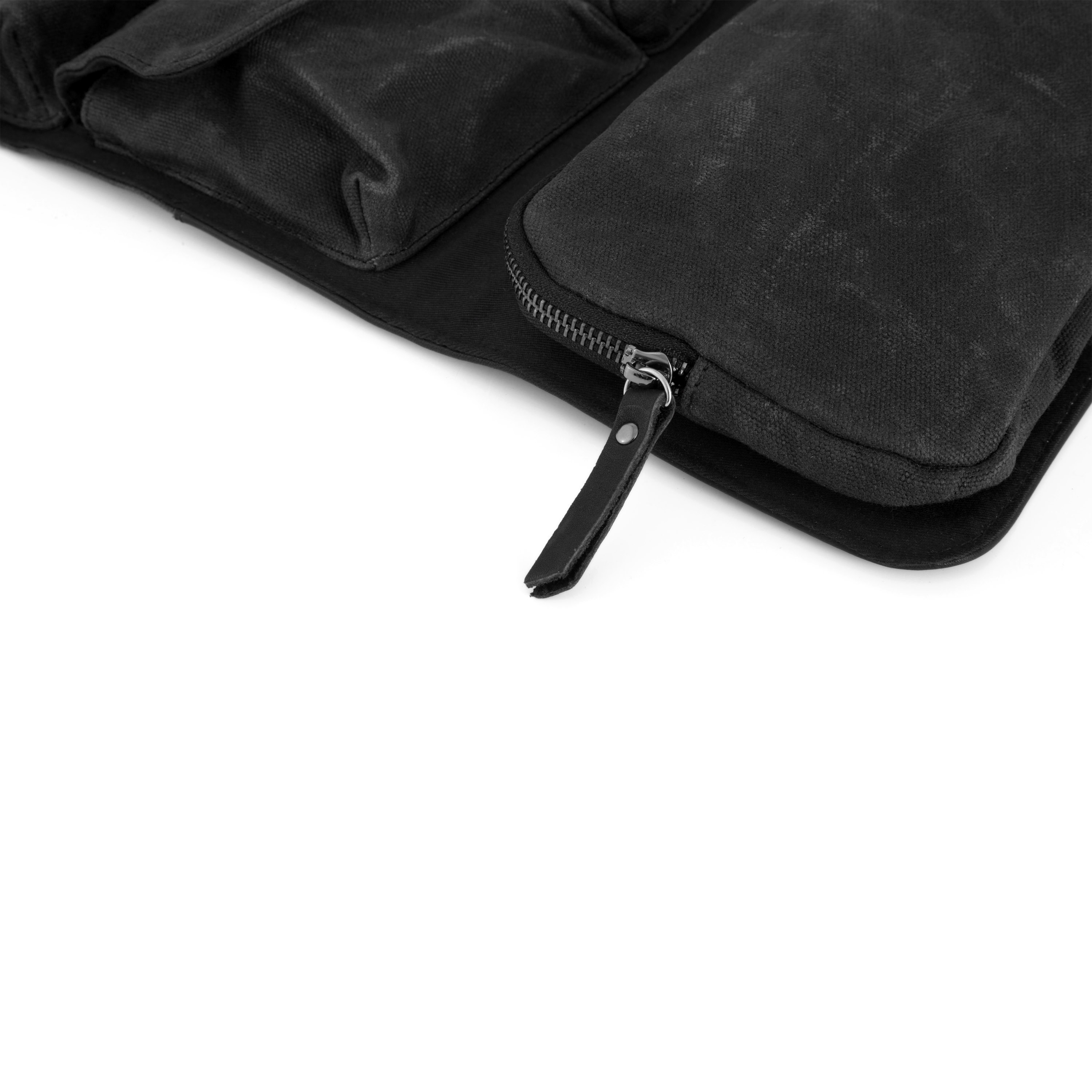Zwarte Grover Waxed Canvas Roltoilettas - 11