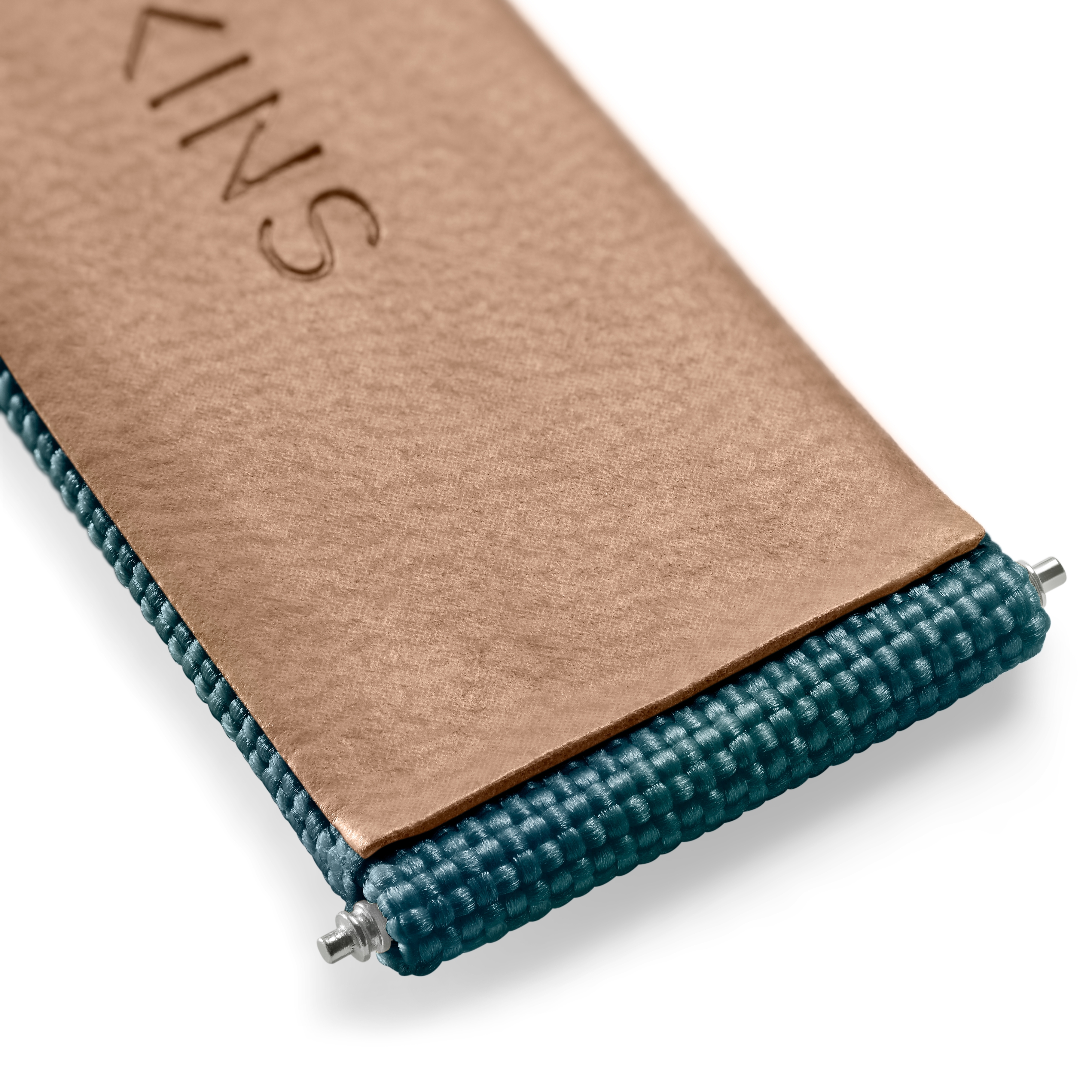 Recapture | Blå genanvendt PET og vegansk læderrem - 4