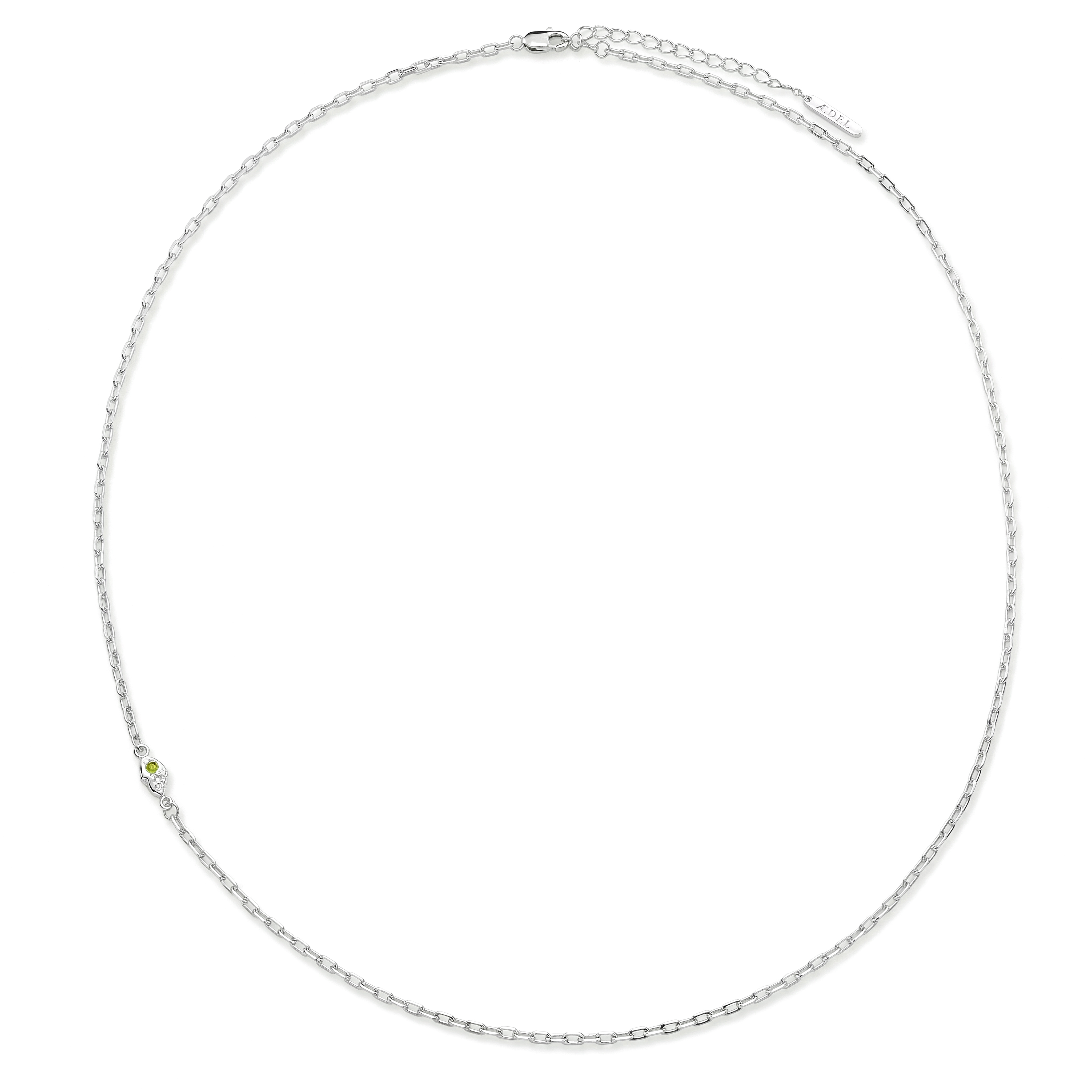 Hidden Gem | Dragonfire ketting van 925 sterling zilver met druppelvormig detail - 2
