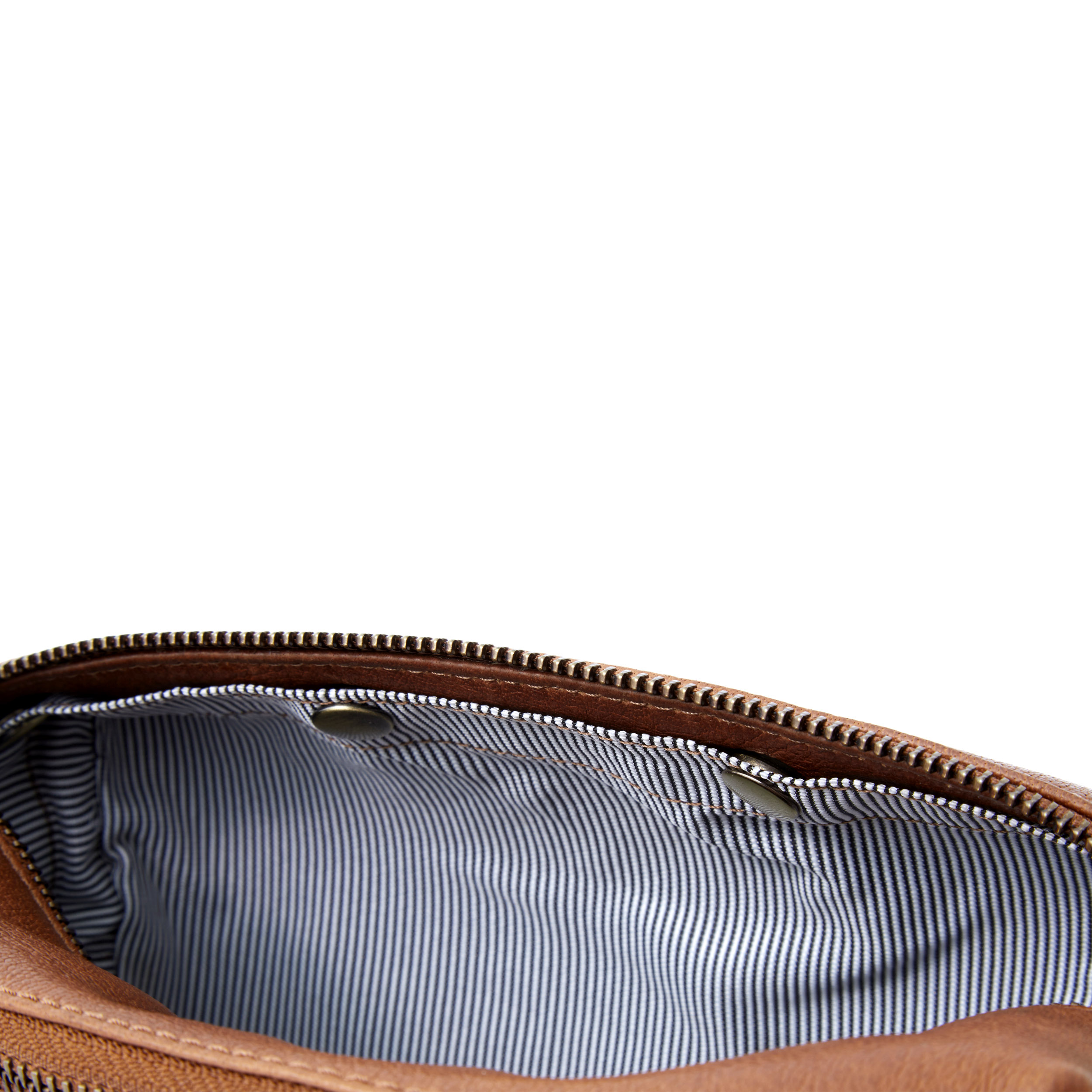 Tan California Leather Wash Bag - 3