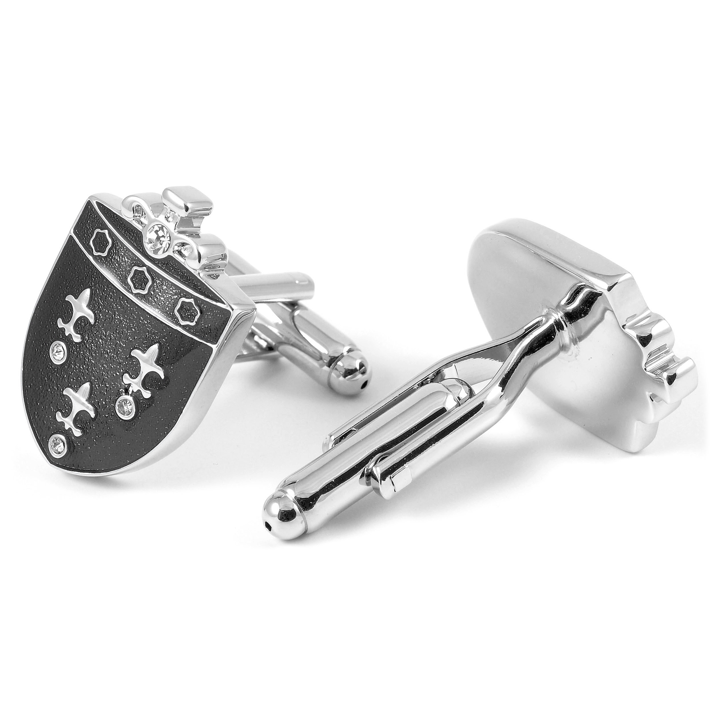 Fleur De Lys Crest Cufflinks - 3