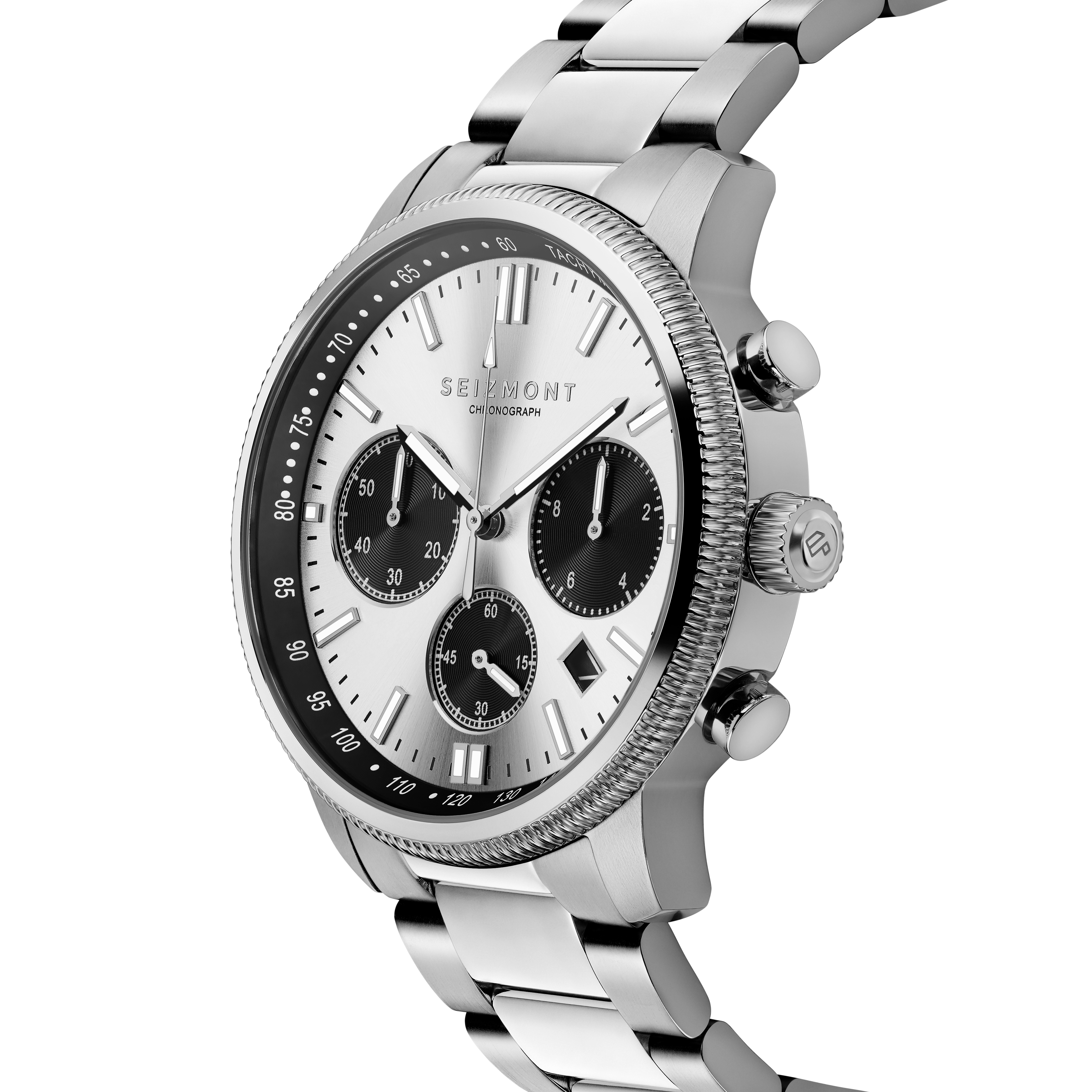 Chronum | Silberfarbene Edelstahl-Chronographenuhr - 2