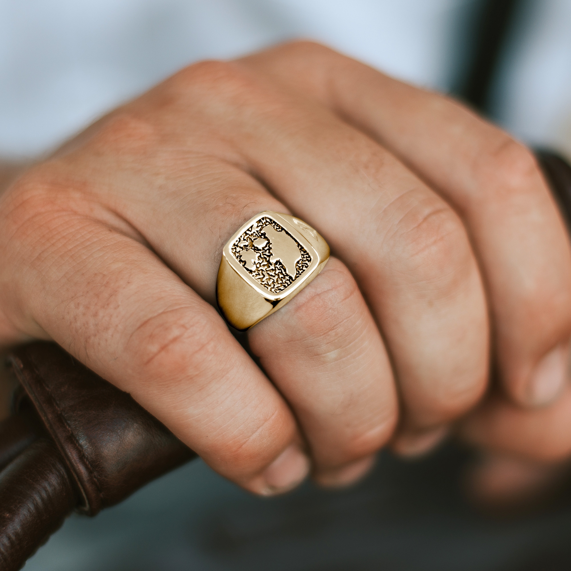 Zilveren Classic Ring met Goudlaagje en Deens Eerbetoon - 8