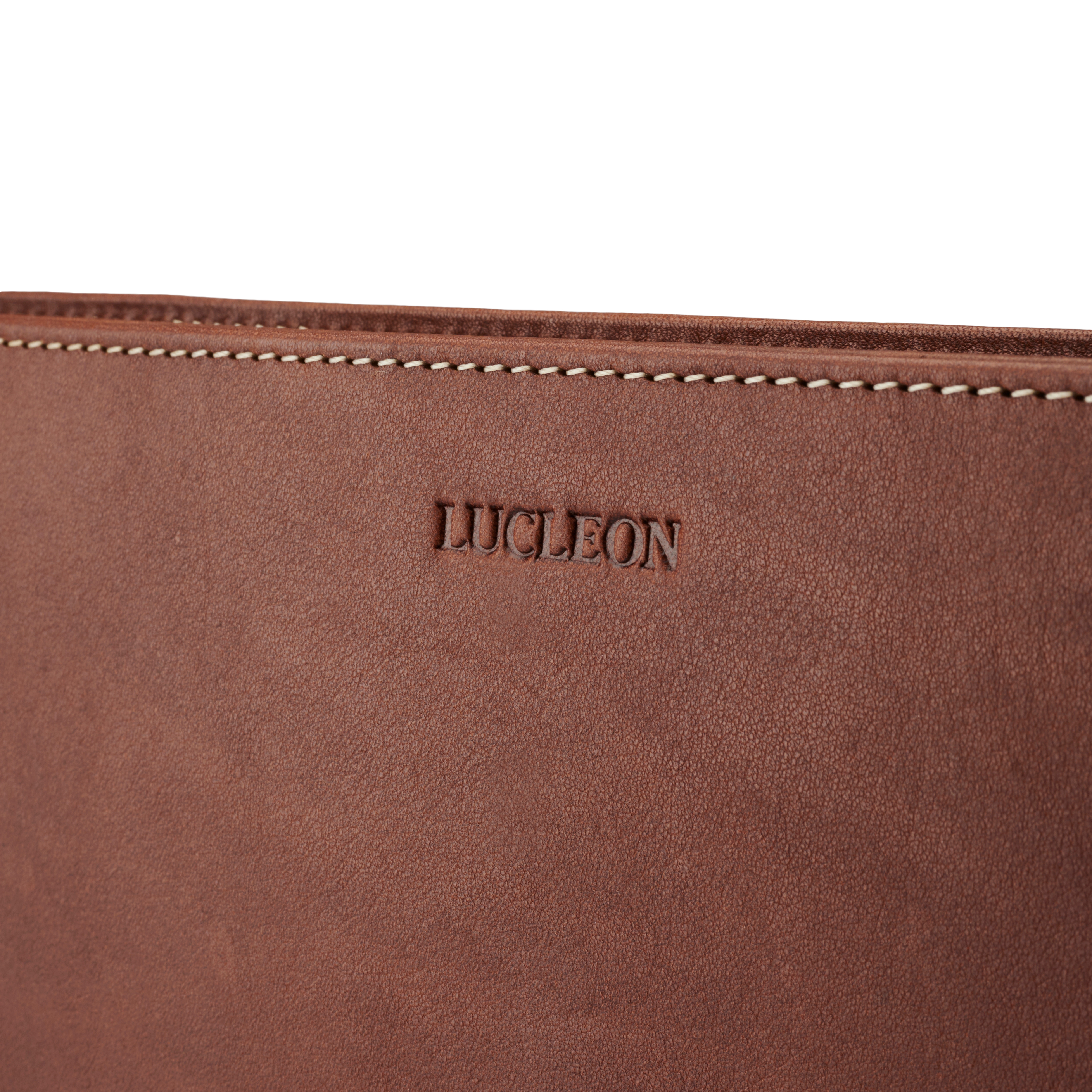 Portafolios de cuero canela Franklyn - 5