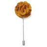 Round Orange Flower Lapel Pin