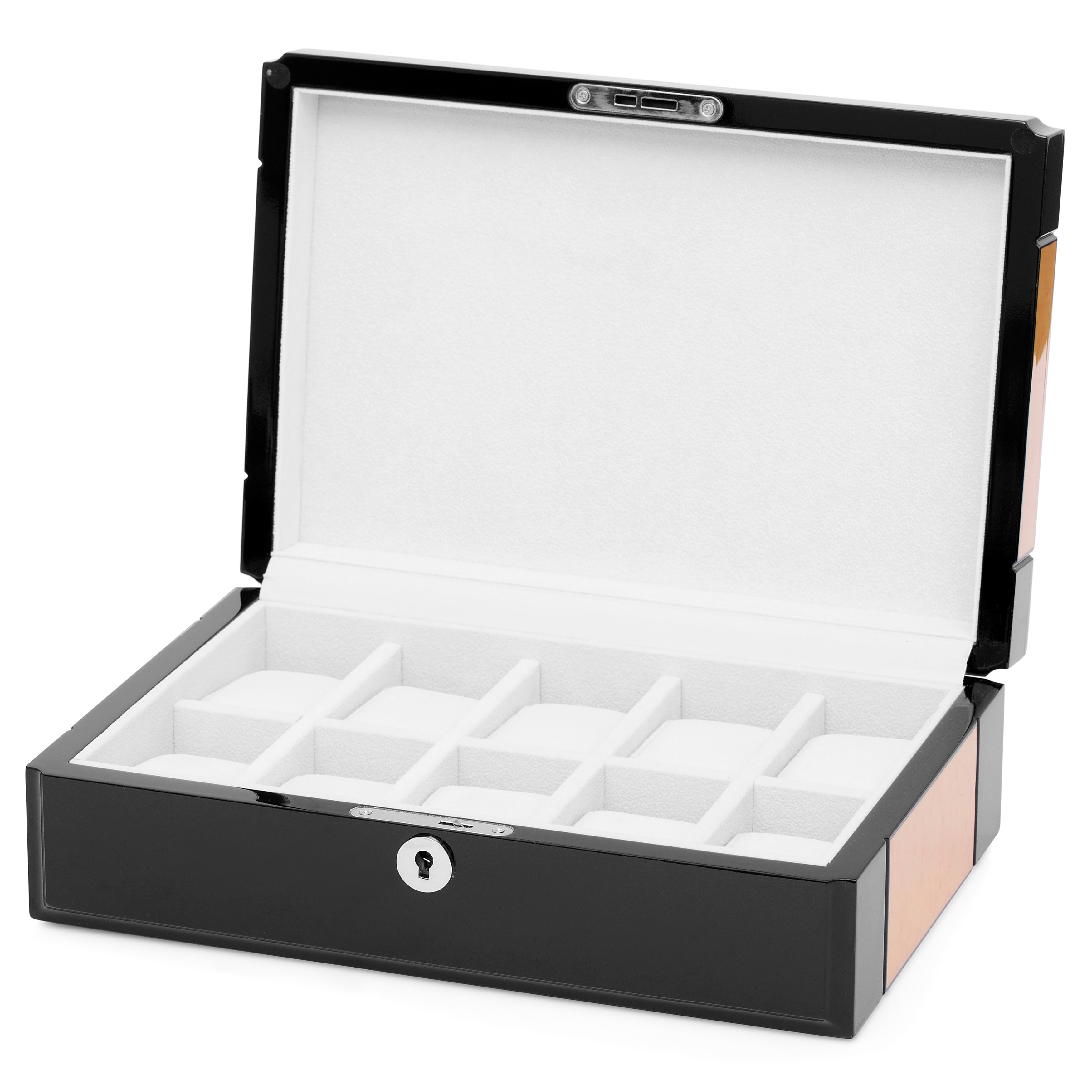 Zebratre Klokkekasse - 10 Klokker - 2